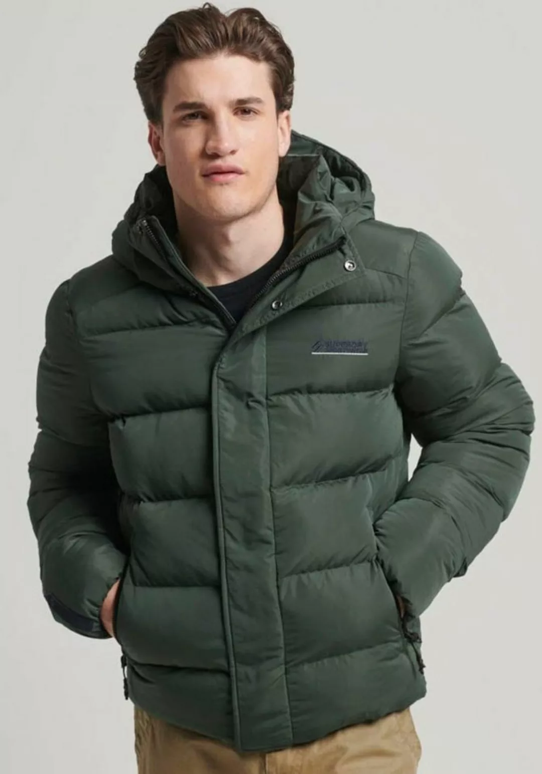 Superdry Steppjacke HOODED MICROFIBRE SPORT PUFFER günstig online kaufen