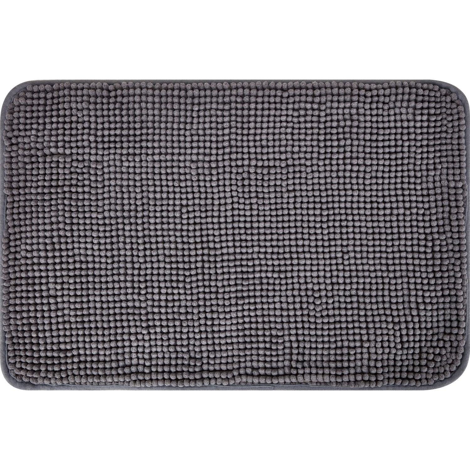 baliv Badematte 40 cm x 60 cm Polyester Dunkelgrau günstig online kaufen