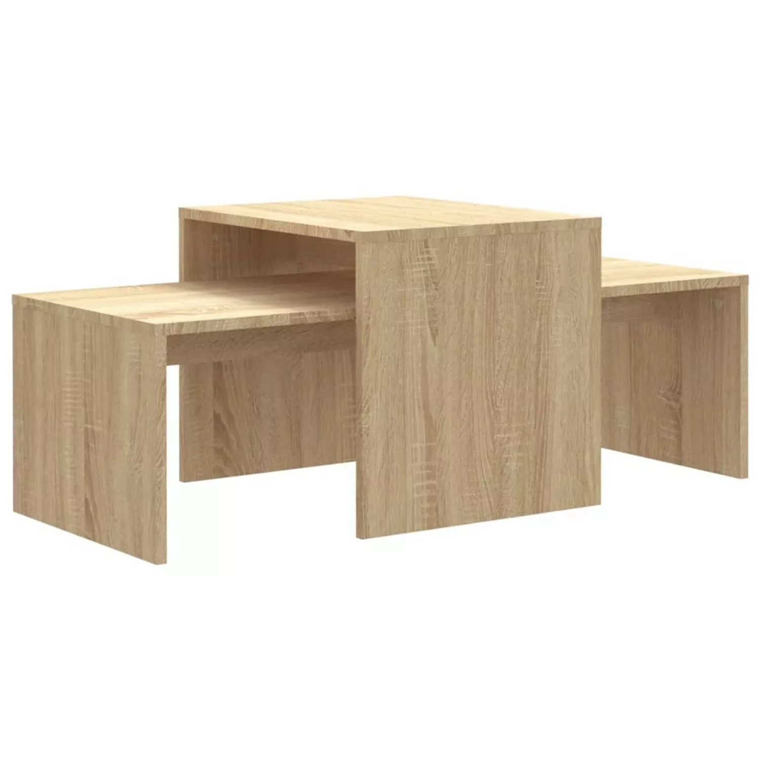 Couchtisch-set Sonoma-eiche 100 X 48 X 40 Cm Spanplatte günstig online kaufen