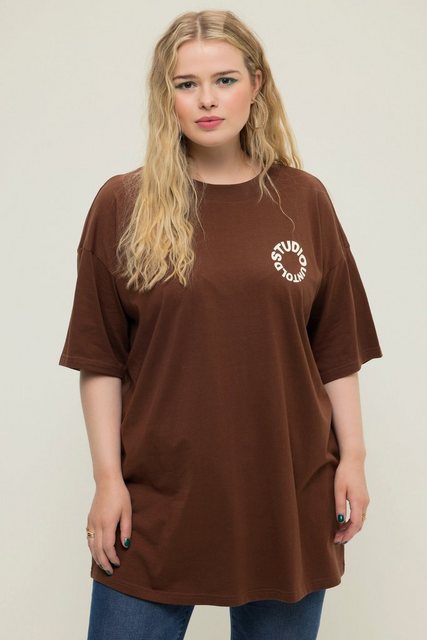 Studio Untold T-Shirt Oversize-Shirt Rundhals Studio Untold Rückenprint günstig online kaufen