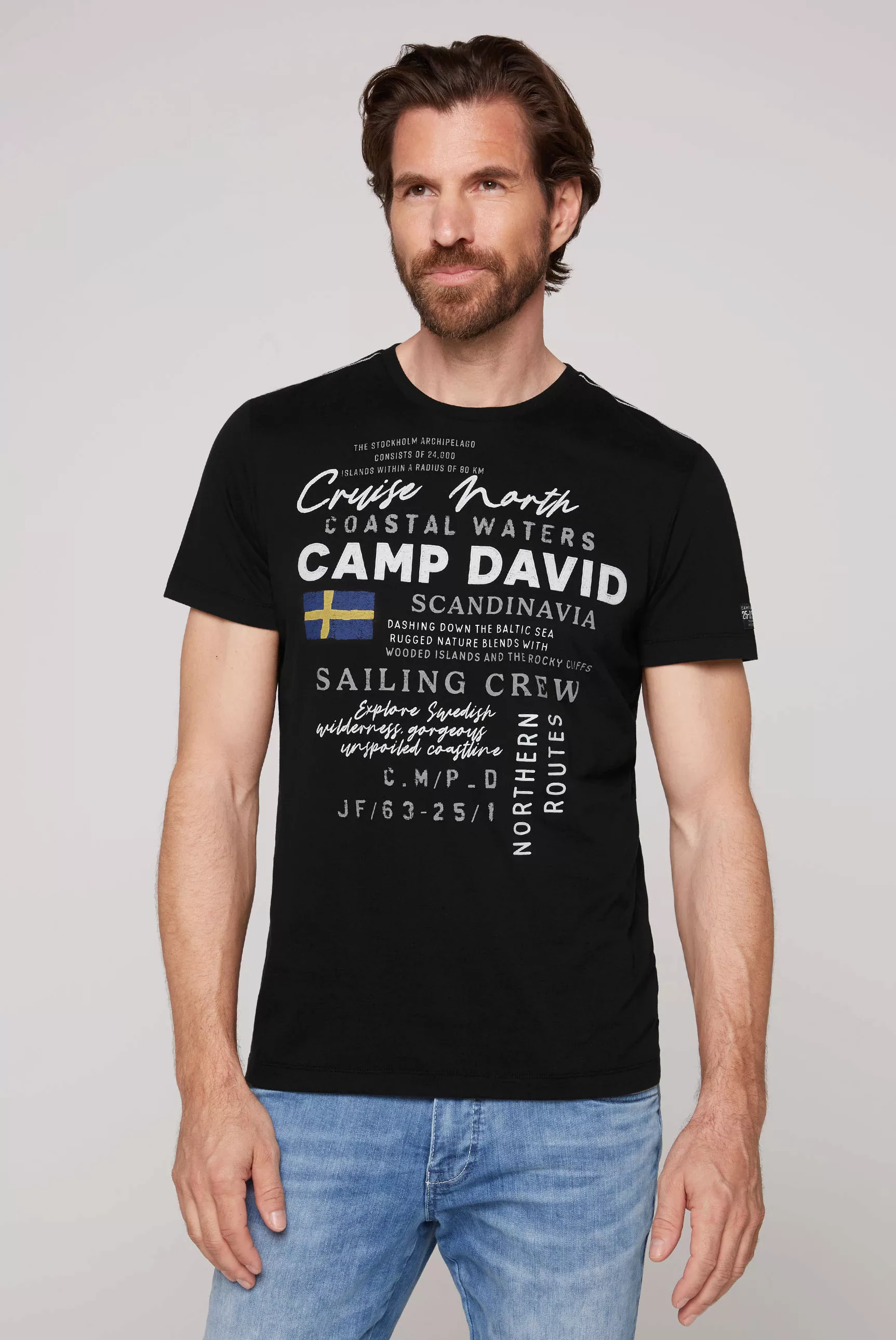 CAMP DAVID Rundhalsshirt, mit Baumwolle günstig online kaufen