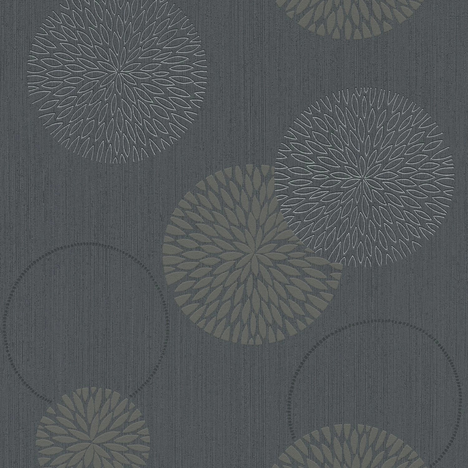 PROFHOME 937911-GU Grafik Tapete Geometrisch Matt Grau Schwarz 0,53 m x 10, günstig online kaufen