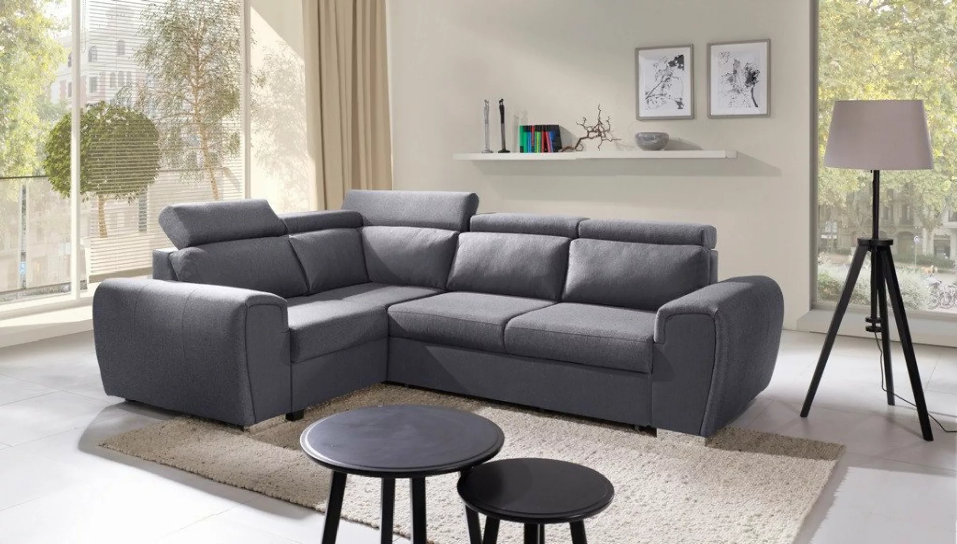 ALTDECOR Ecksofa WIZAR, Couch mit Schlaffunktion, Wohnzimmer - Wohnlandscha günstig online kaufen