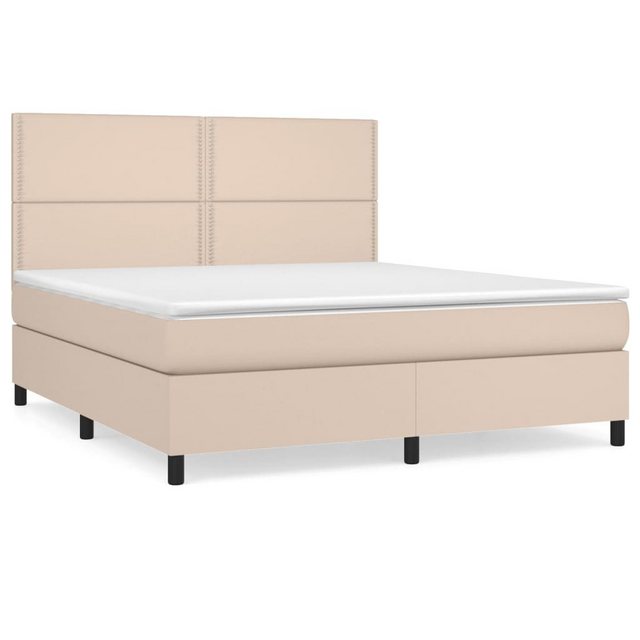 vidaXL Boxspringbett Bett Boxspringbett mit Matratze Kunstleder (160 x 200 günstig online kaufen