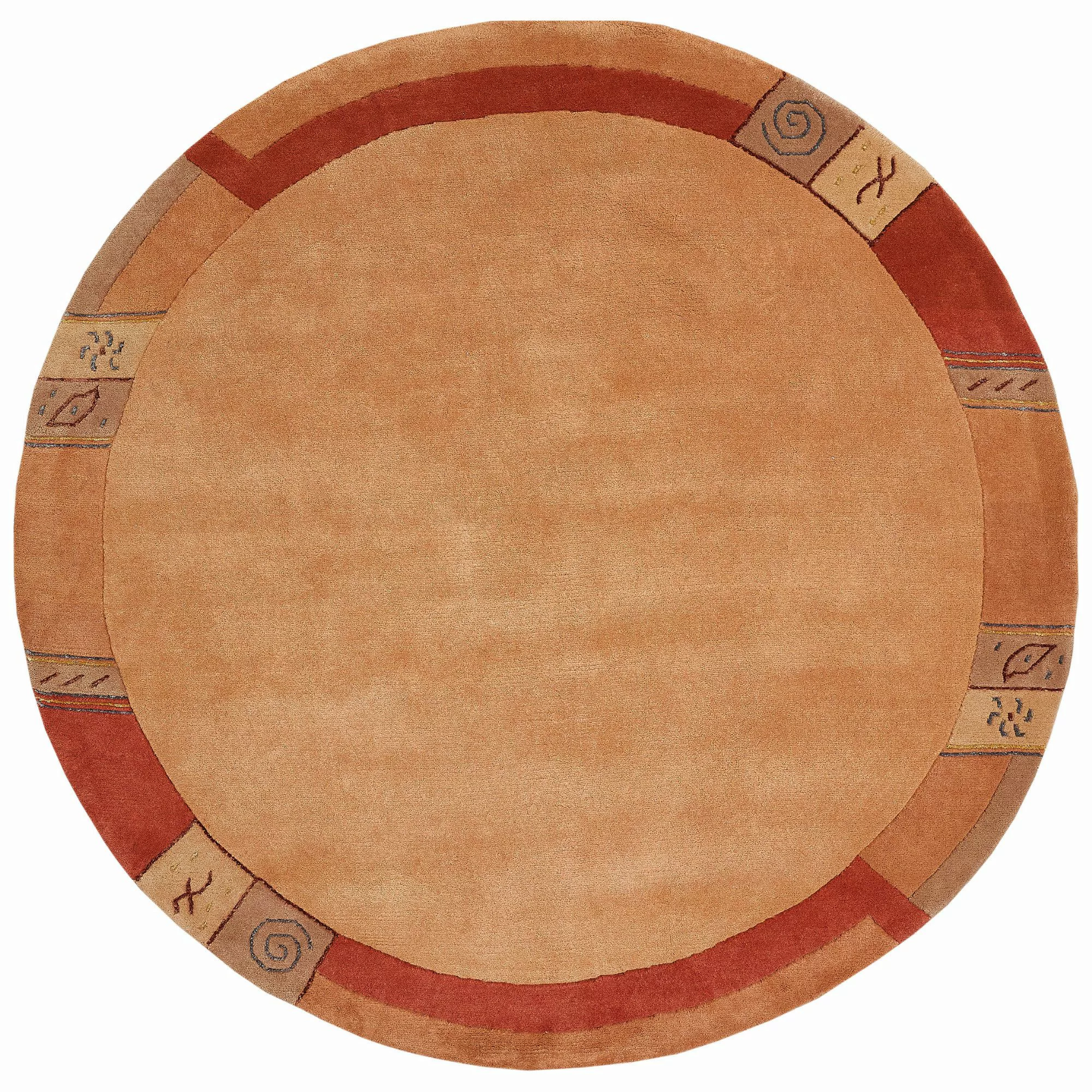 LUXOR living Wollteppich »India«, rund, 20 mm Höhe, reine Wolle, handgeknüp günstig online kaufen