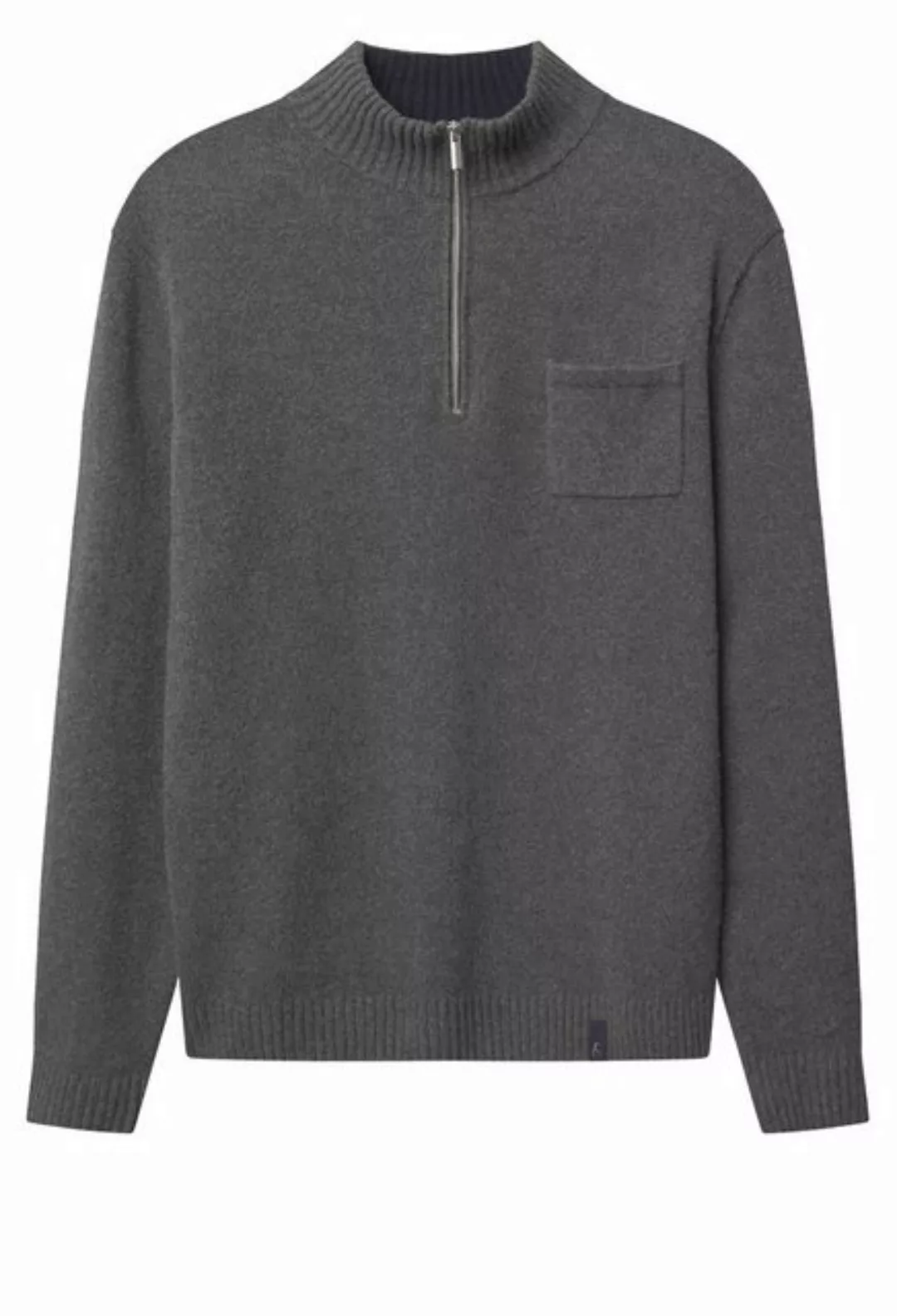 colours & sons Strickpullover Colours & Sons Pullover Troyer Zip XL (1-tlg) günstig online kaufen