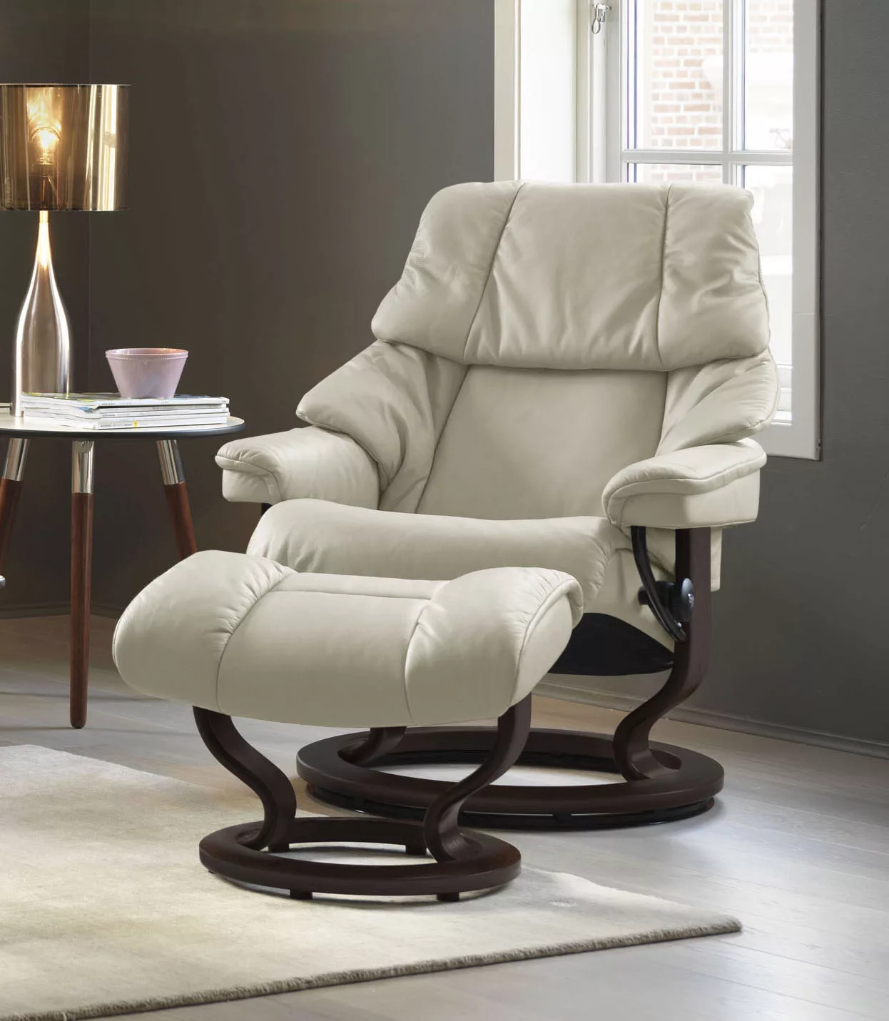 Stressless Relaxsessel "Reno", (Set, Relaxsessel mit Hocker), mit Hocker, m günstig online kaufen