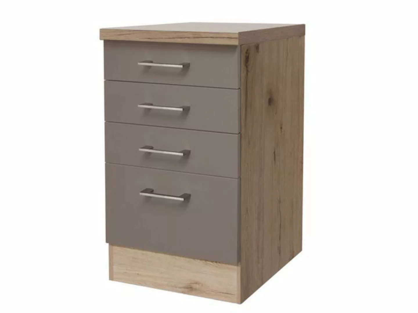 Flex-Well Schubkasten-Unterbau Schubkastenschrank - 50 cm breit - Quarz-Cub günstig online kaufen