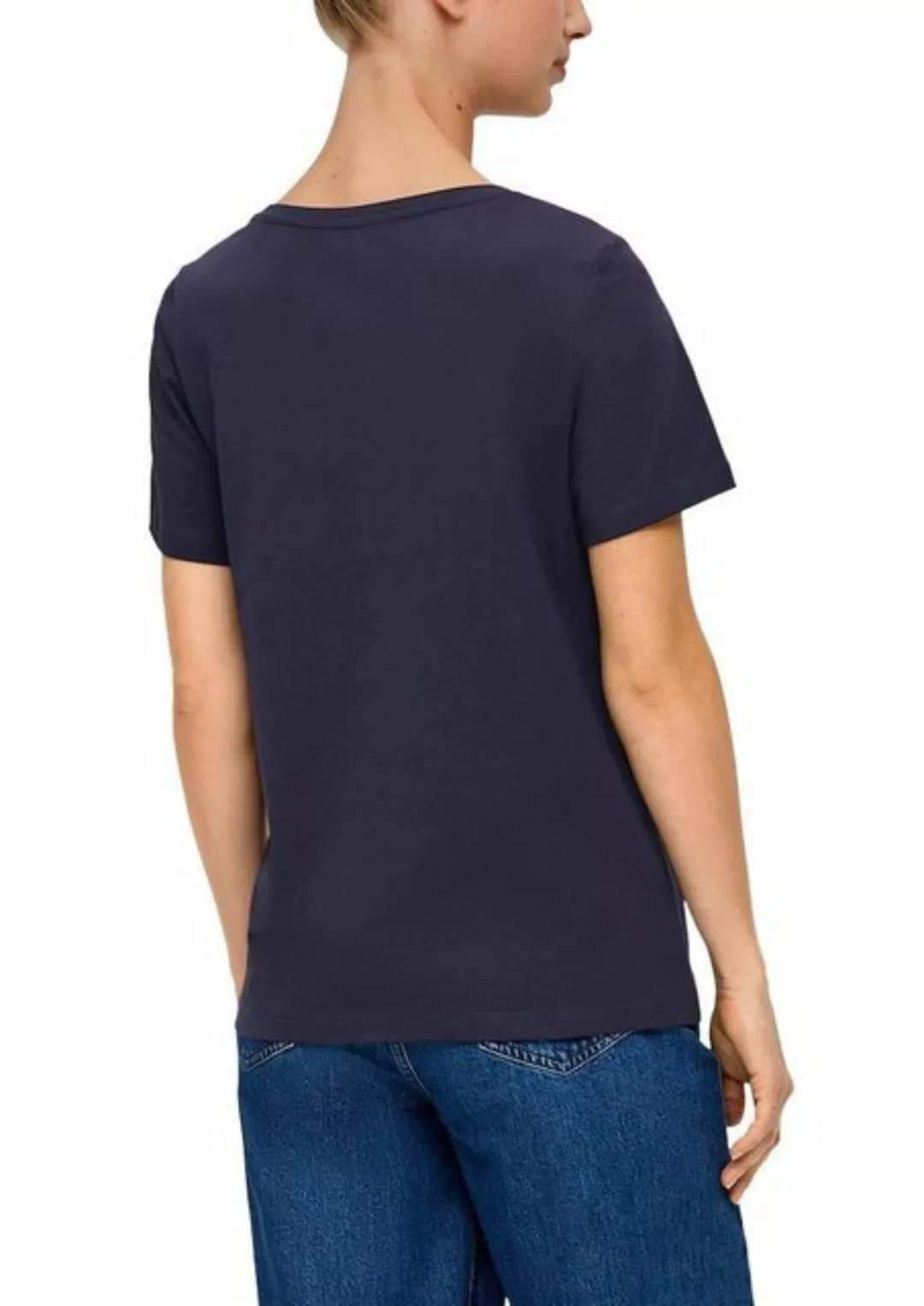 s.Oliver T-Shirt mit Aufschrift vorne günstig online kaufen