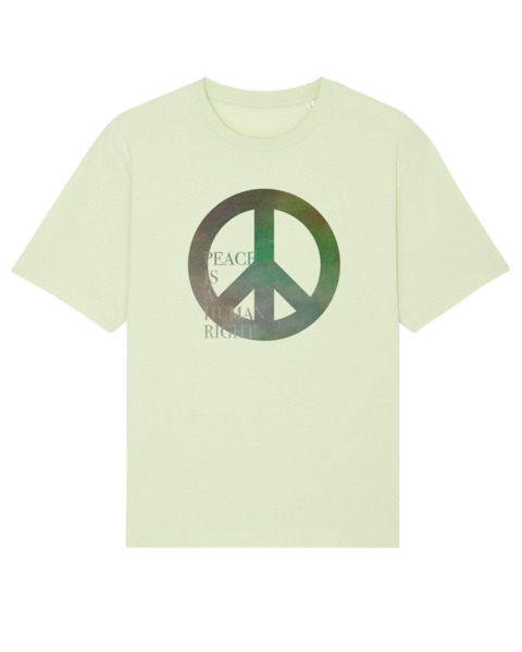 Fair Wear - Oversize Shirt - Reine Biobaumwolle / Peace Is a Human Right günstig online kaufen