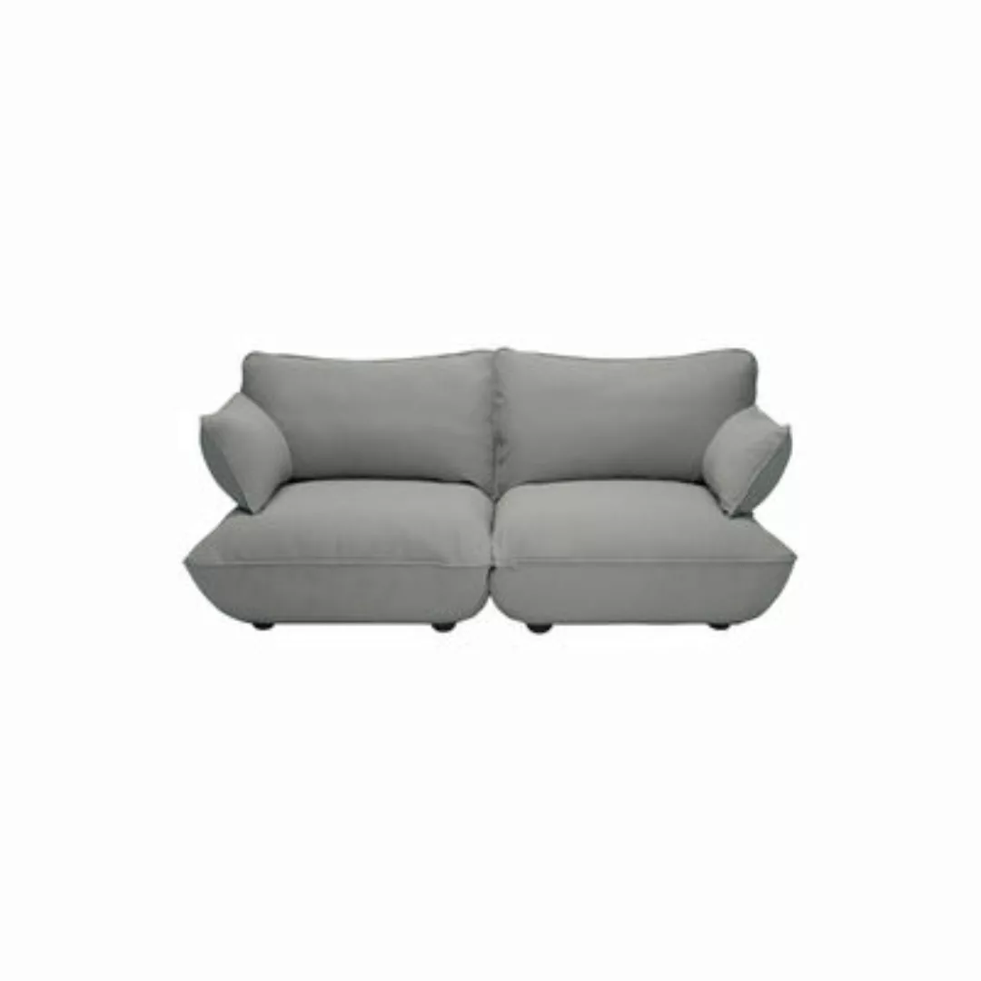 Sofa Sumo Medium textil grau / 3-Sitzer - L 210 cm - Fatboy - Grau günstig online kaufen