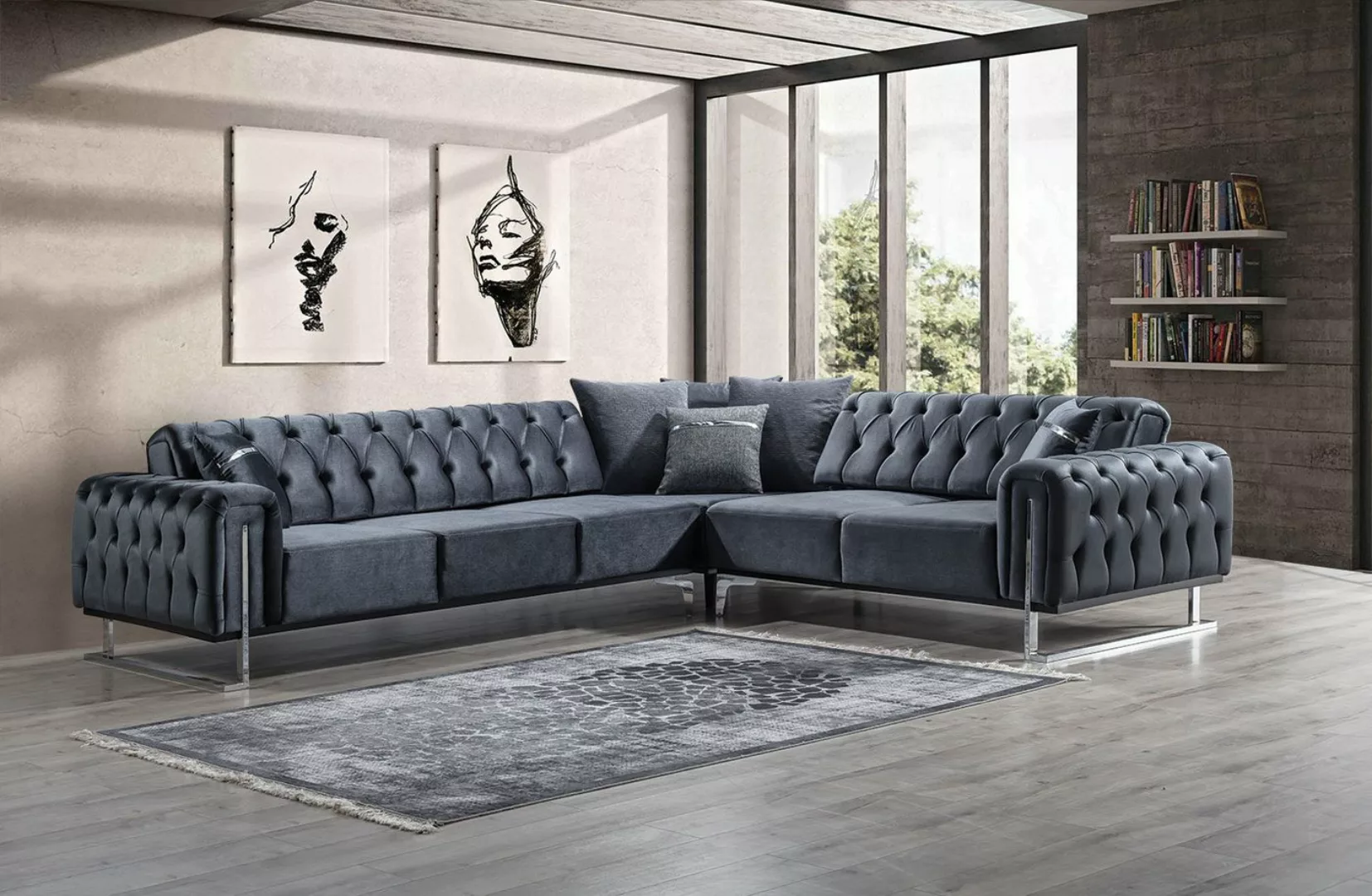 Viva Möbel Sofa NOVA, Luxuriöses Design mit optimalem Komfort. günstig online kaufen