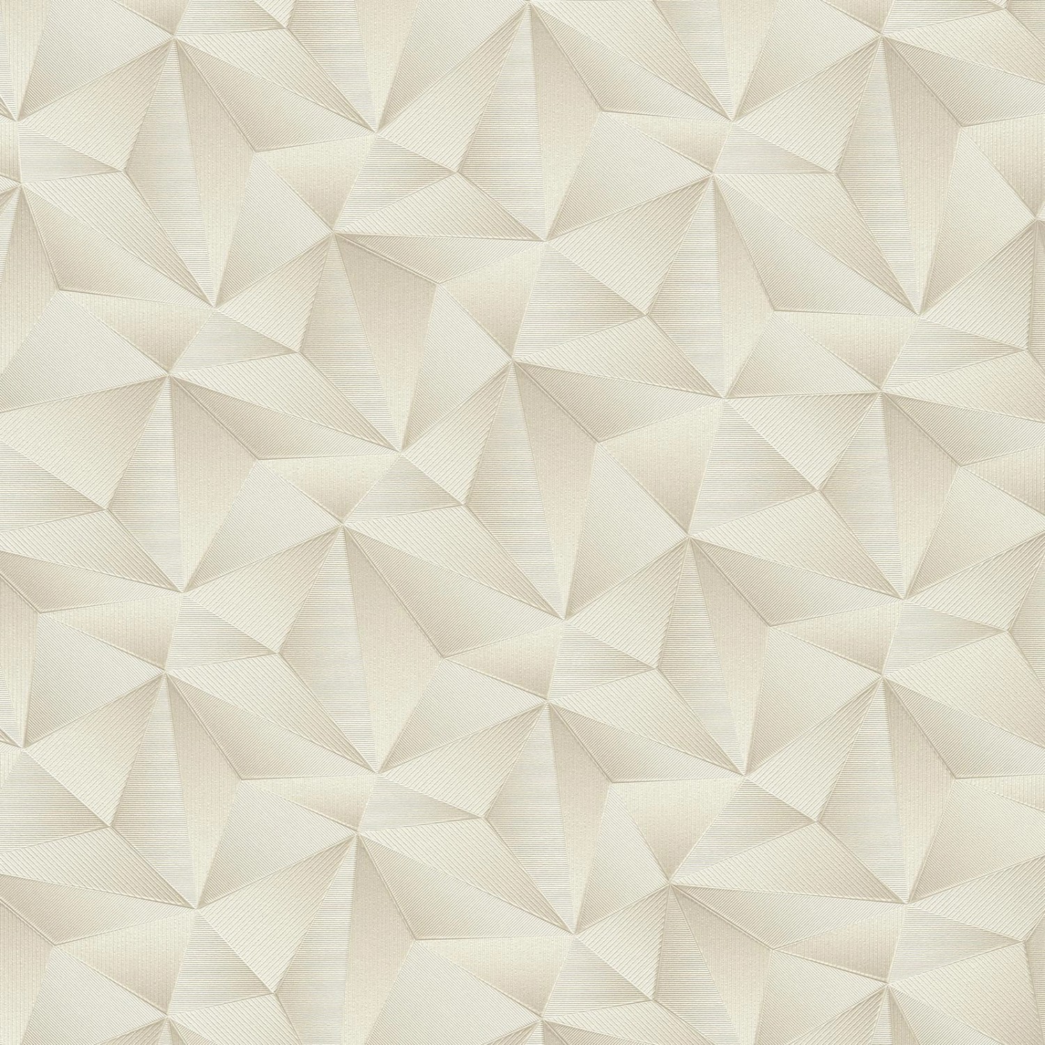 Bricoflor 3D Tapete Elegant Geometrische Vliestapete in Creme Gold Ideal fü günstig online kaufen