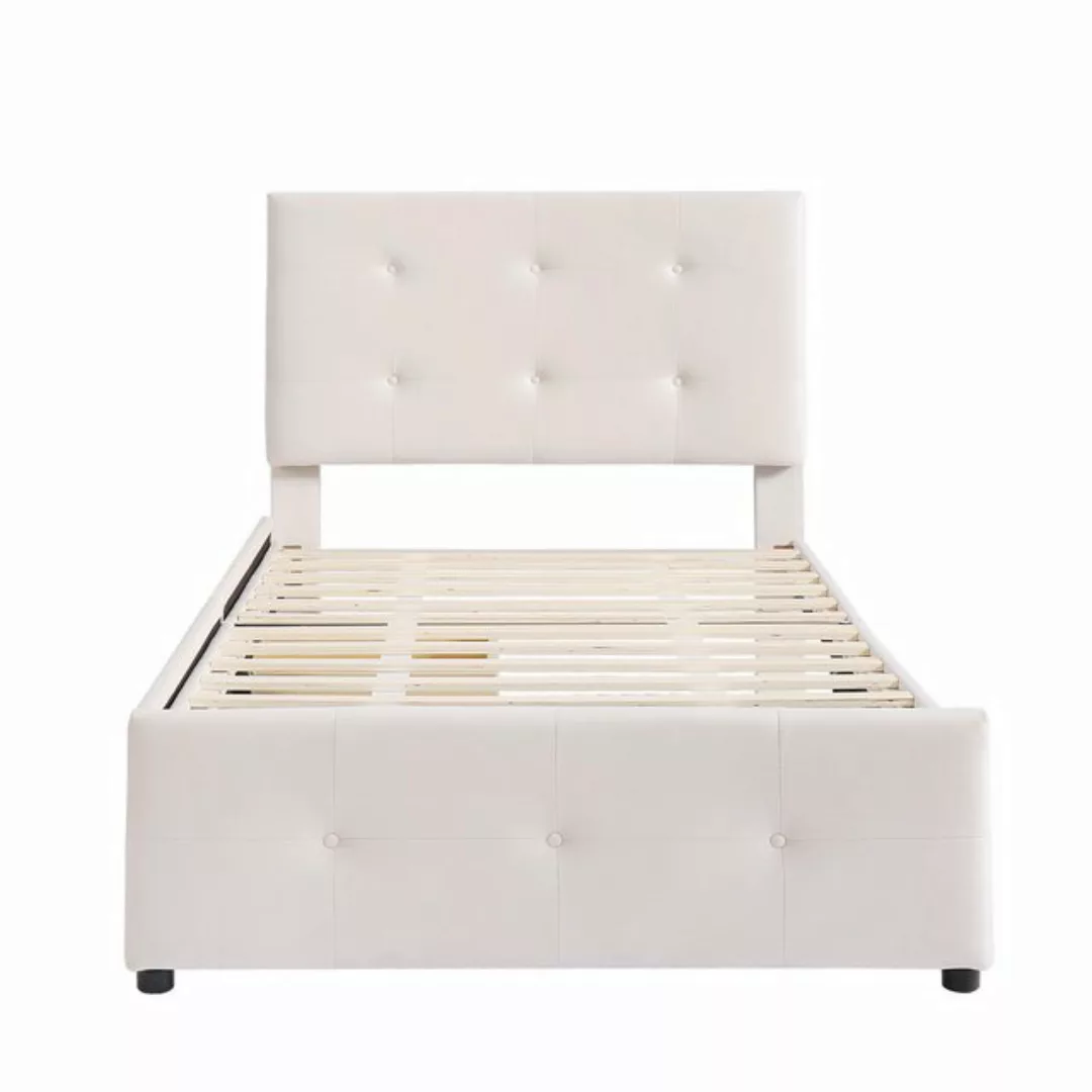 IDEASY Polsterbett Einzelbett, Kinderbett, Jugendbett, 90*200 cm, (höhenver günstig online kaufen