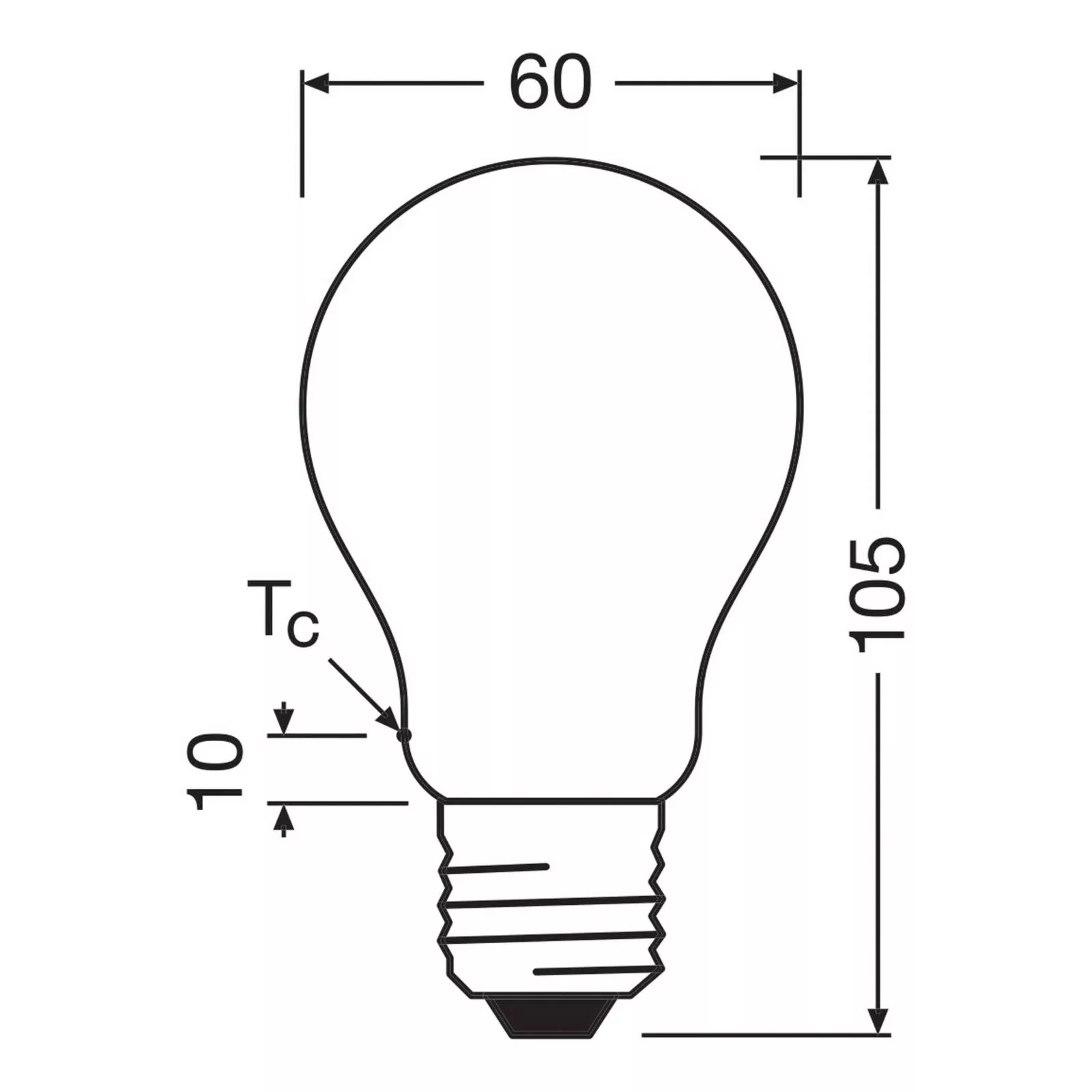 OSRAM LED Birne matt E27 3,8W 827 EEK A 3er-Pack günstig online kaufen