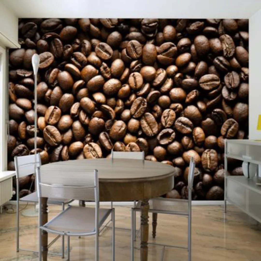 artgeist Fototapete Roasted coffee beans braun Gr. 250 x 193 günstig online kaufen