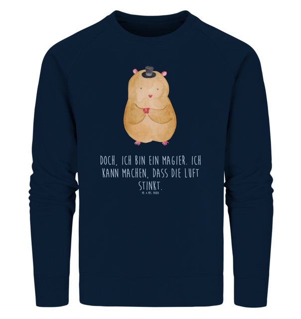 Mr. & Mrs. Panda Longpullover Größe L Hamster Hut - French Navy - Geschenk, günstig online kaufen