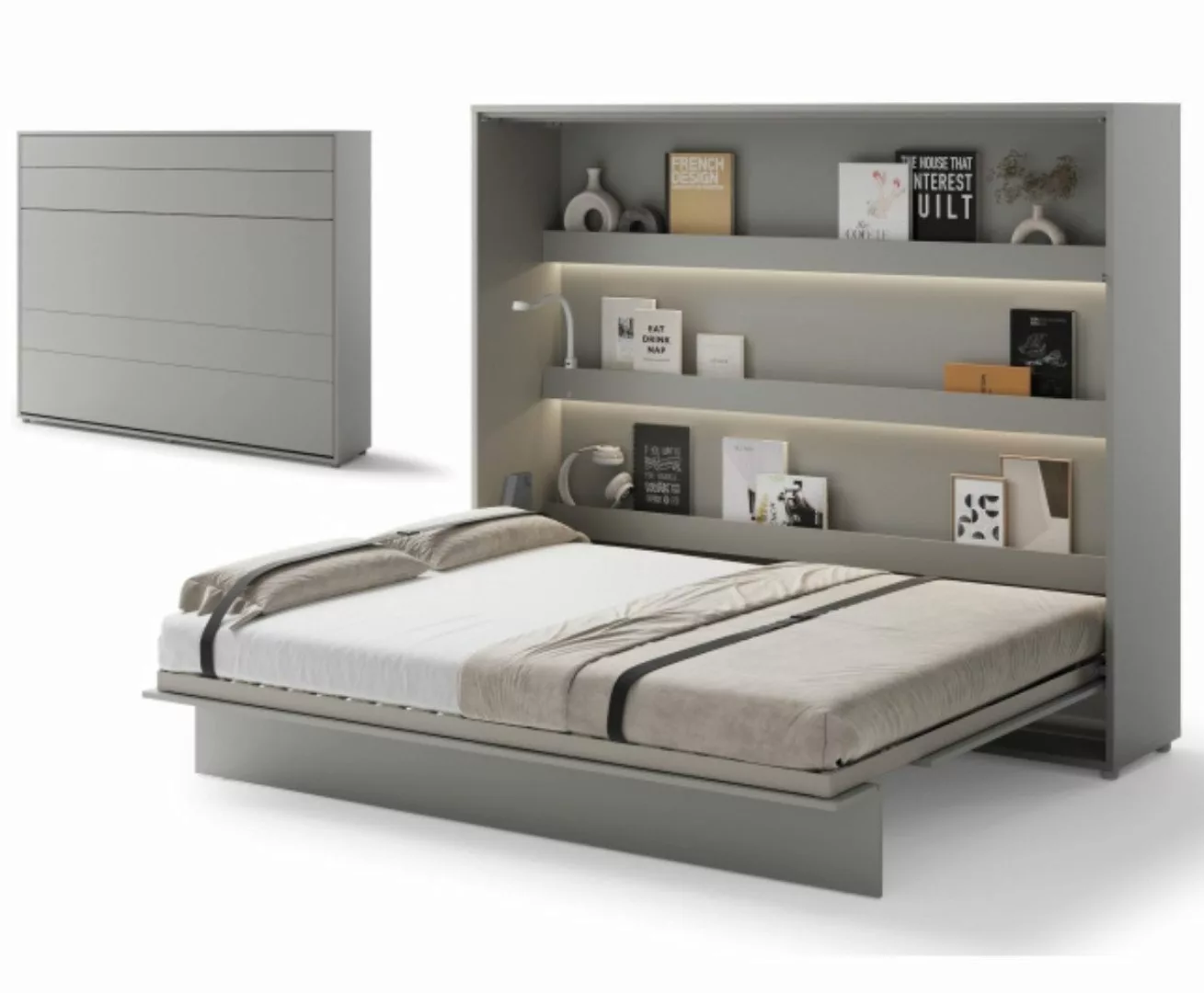 Compleo Schrankbett Horizontal Wandklappbett Lenart Bed günstig online kaufen