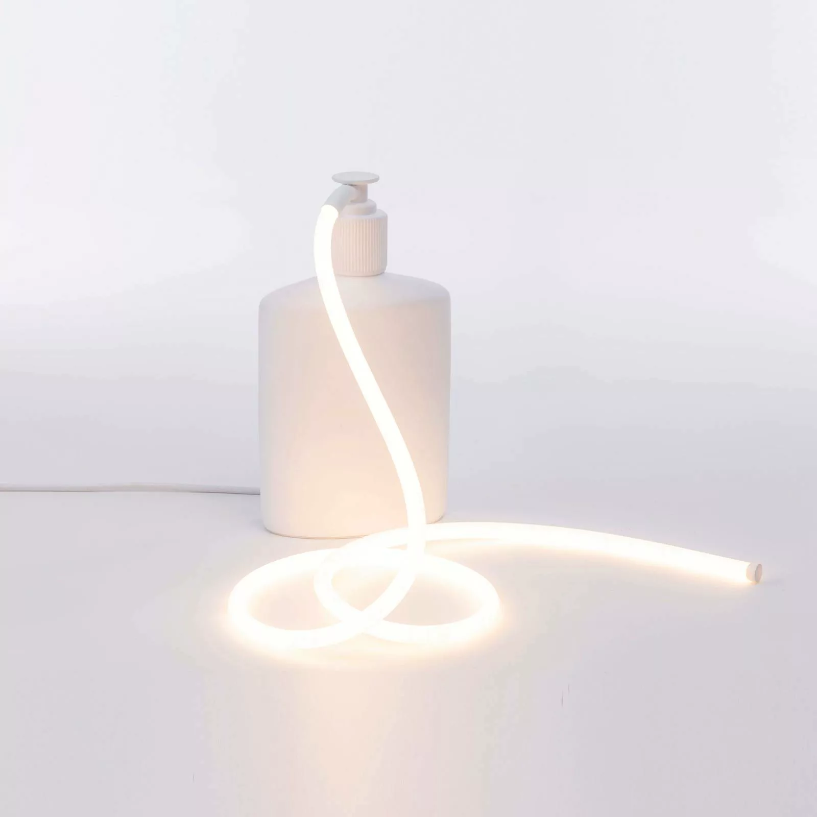 Tischleuchte Daily Glow - Savon LED plastikmaterial weiß / Kunstharz - 16 x günstig online kaufen