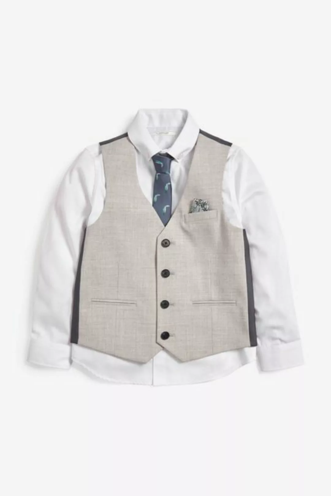Next Anzugweste Weste, Hemd und Krawatte im Set (3-tlg) günstig online kaufen
