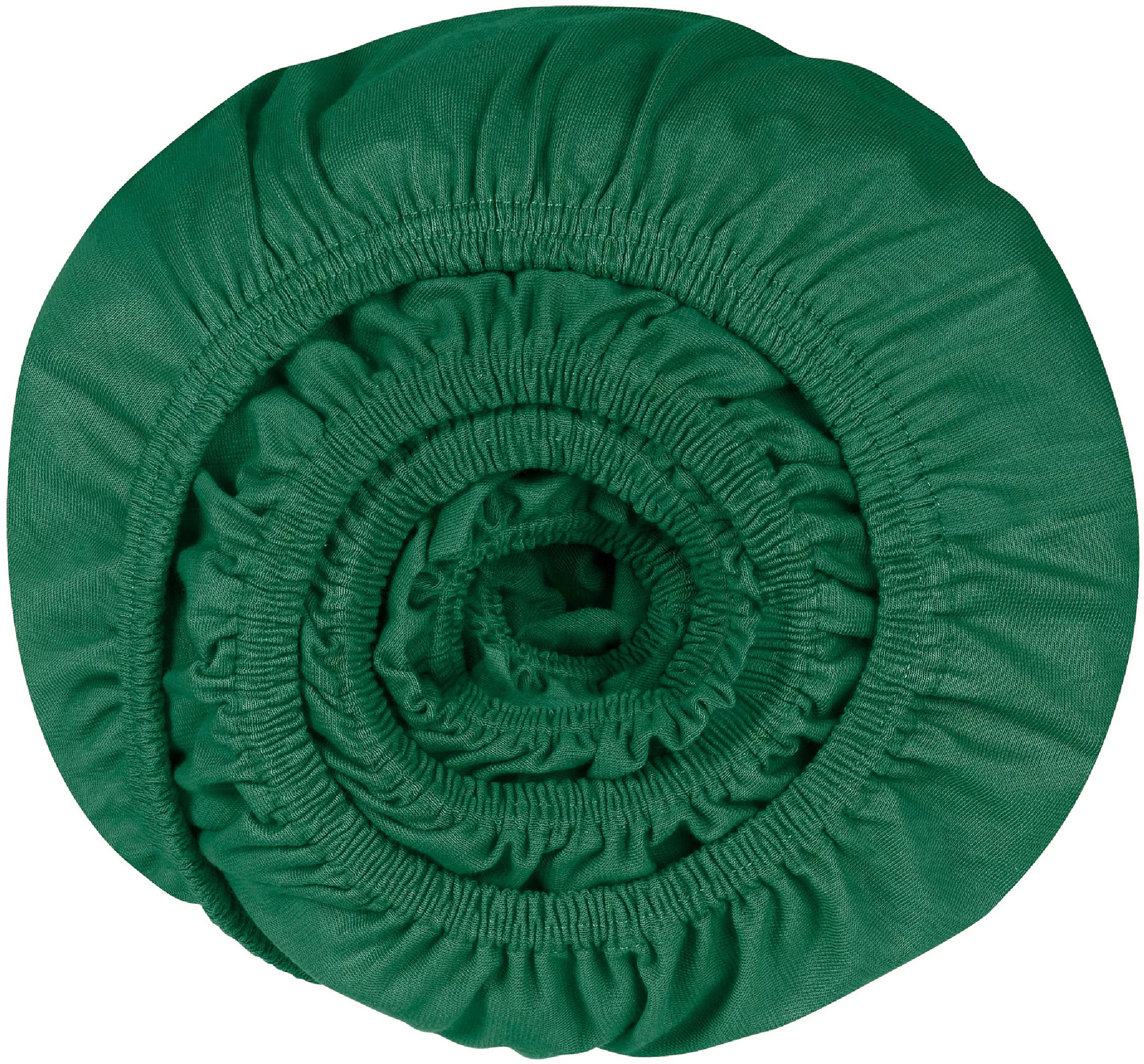 SCHIESSER Spannbettlaken 95% Baumwolle 5% Elasthan dunkelgrün Gr. 150 x 200 günstig online kaufen