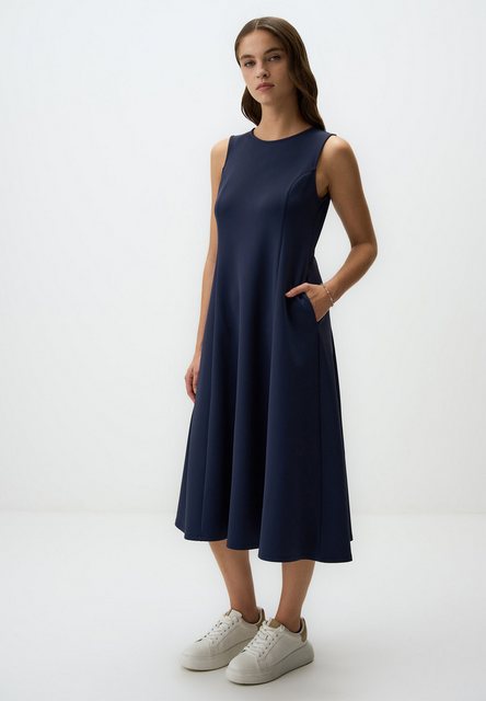 Jimmy Key Minikleid Marineblau Ärmellos A-Linie Kleid günstig online kaufen