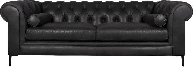 JVmoebel 3-Sitzer Designer Chesterfield Couch Couchen Polster Ledersofa Sof günstig online kaufen