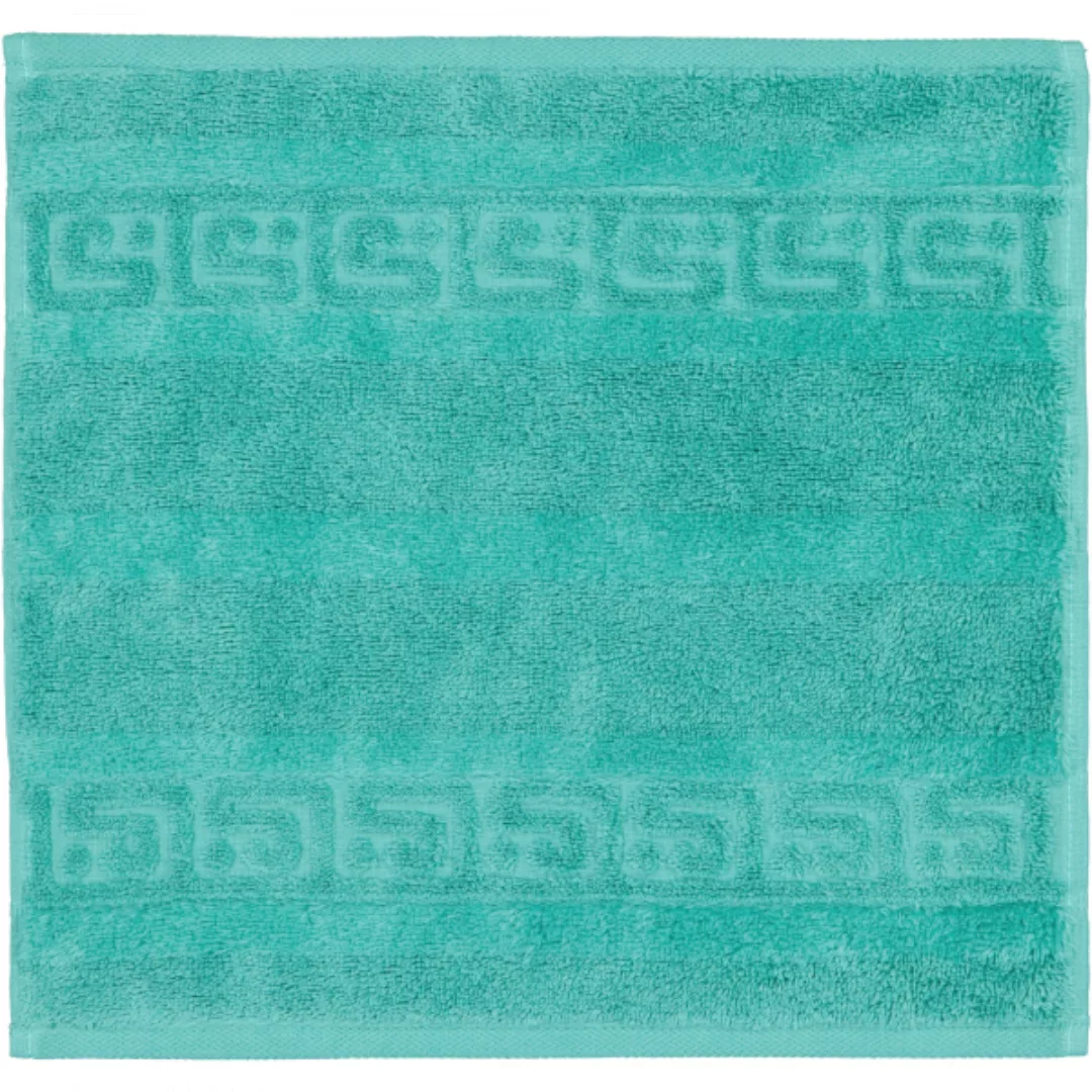 Cawö Handtücher Noblesse Uni 1001 - Farbe: smaragd - 421 - Seiflappen 30x30 günstig online kaufen