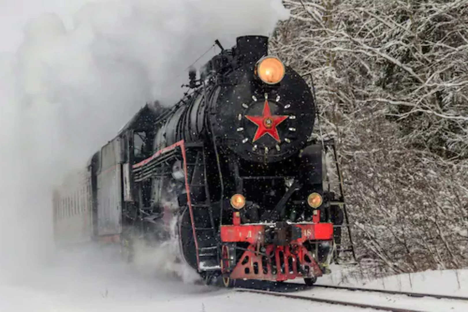 Papermoon Fototapete »Alte Dampflokomotive« günstig online kaufen