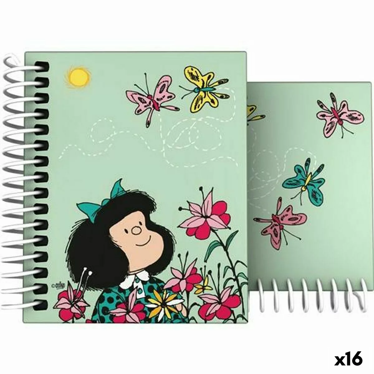 Notizbuch Grafoplas Mafalda Bunt 100 Bettlaken A7 (16 Stück) günstig online kaufen