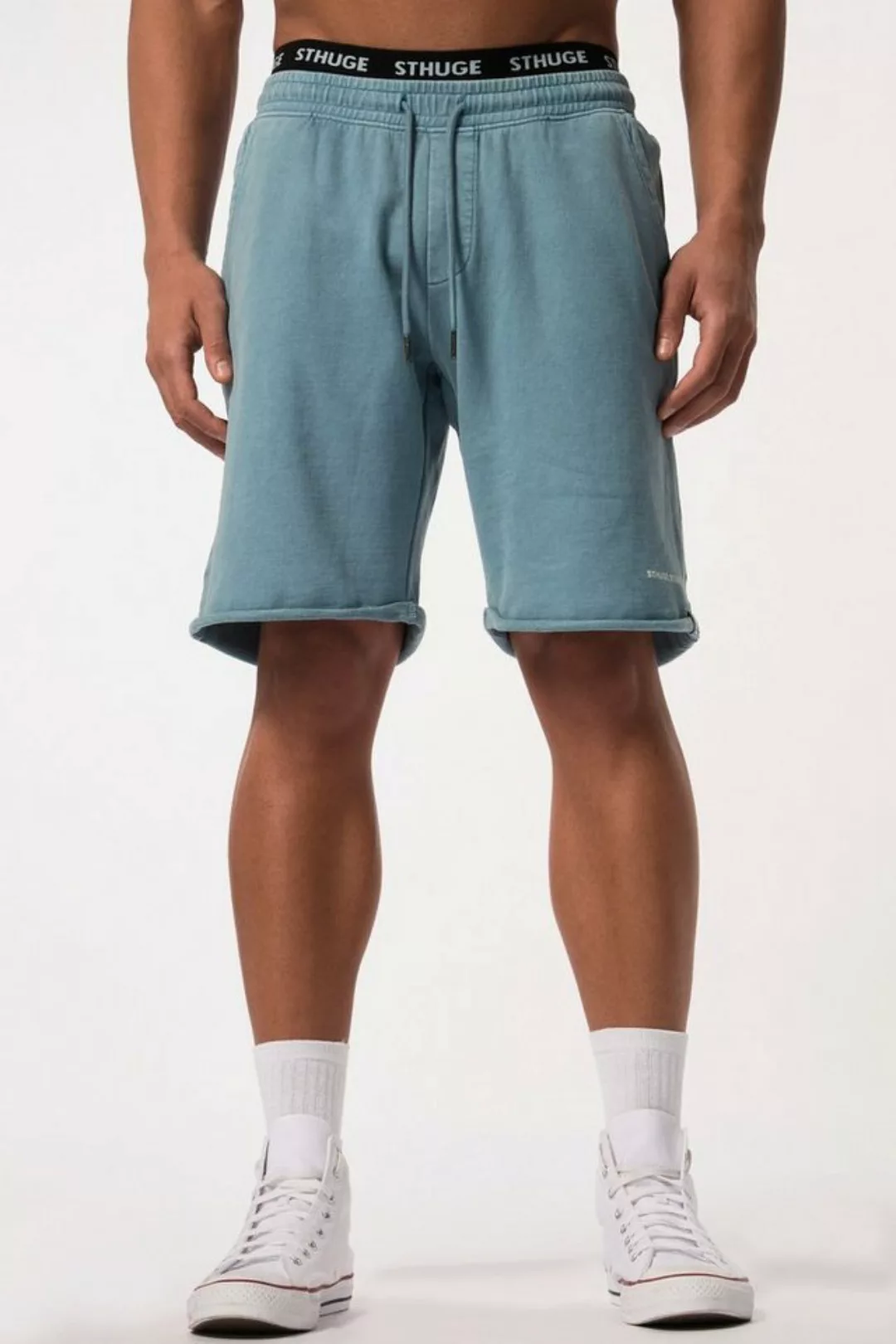 STHUGE Bermudas STHUGE Sweat-Bermuda Elastikbund Vintage Look günstig online kaufen