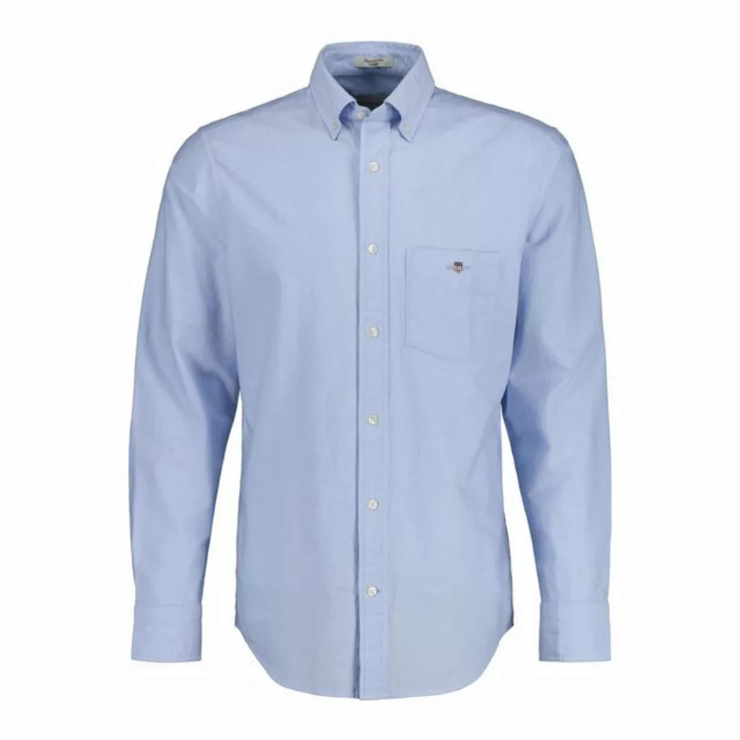 Gant Langarmhemd Regular Fit Oxford Hemd strukturiert langlebig dicker gest günstig online kaufen