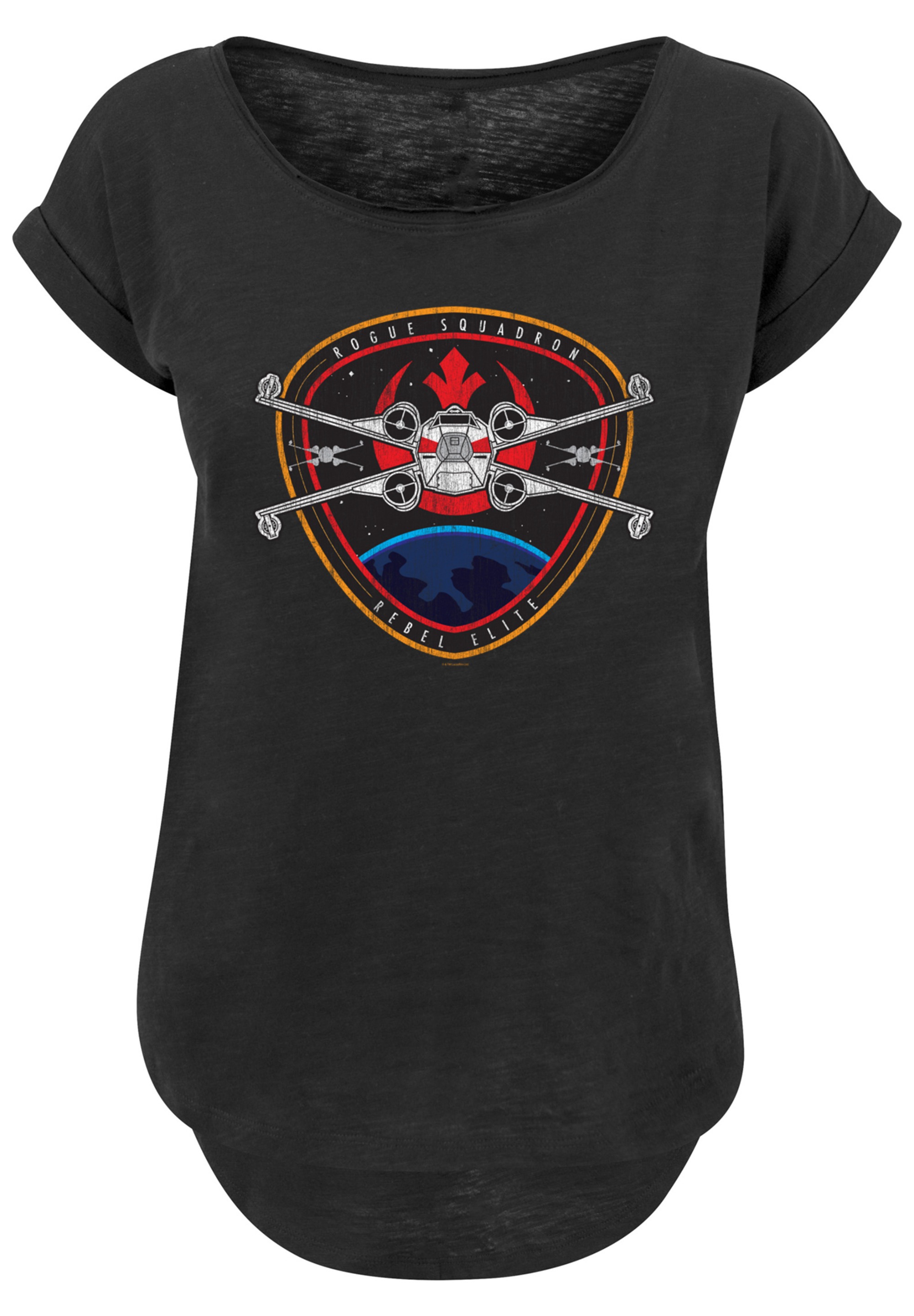 F4NT4STIC T-Shirt "Long Cut T-Shirt Star Wars Rebel Elite Badge", Damen,Pre günstig online kaufen