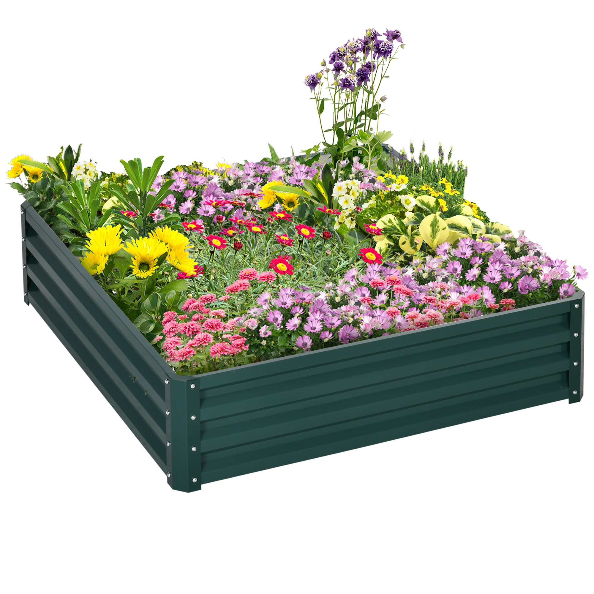 Outsunny Pflanzenbeet mit offenem Boden B/H/L: ca. 120x30x120 cm günstig online kaufen