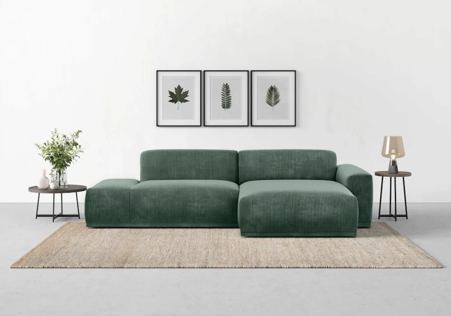 TRENDMANUFAKTUR Ecksofa "Braga, mit hochwertigem Kaltschaum, L-Form, in Cor günstig online kaufen