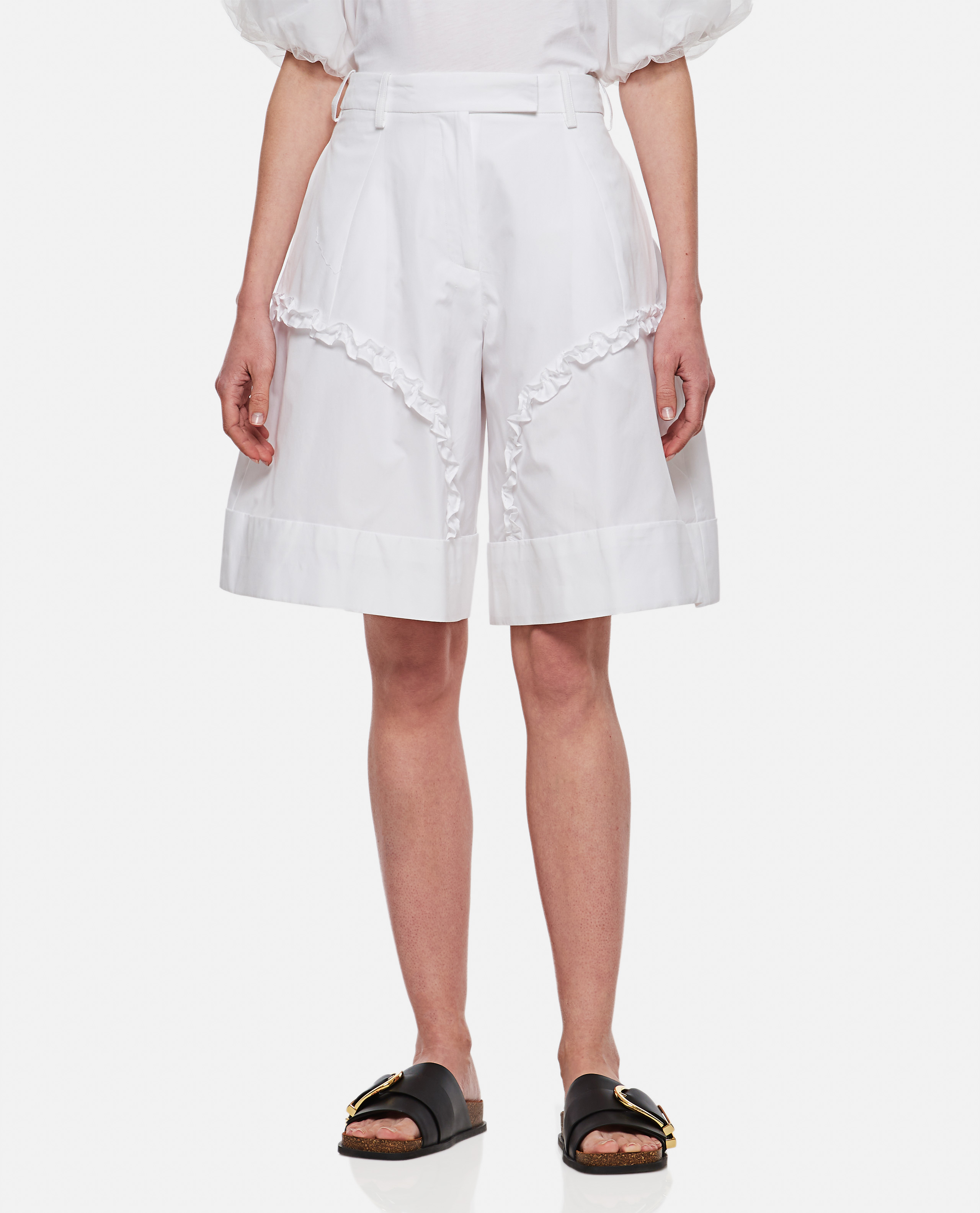 WIDE LEG COTTON POPLIN SHORTS günstig online kaufen