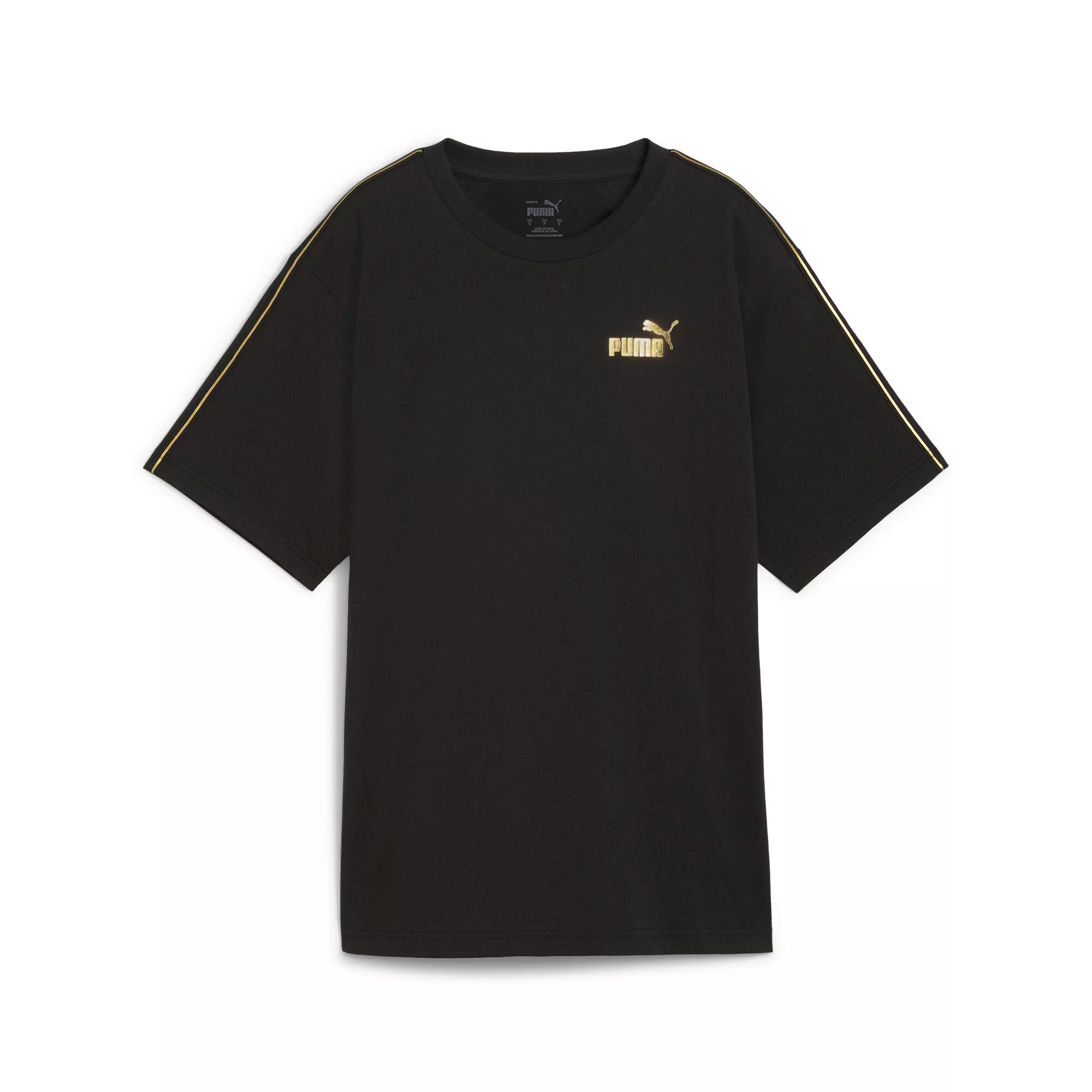 PUMA T-Shirt "ESS TAPE MINIMAL GOLD T-Shirt Damen" günstig online kaufen