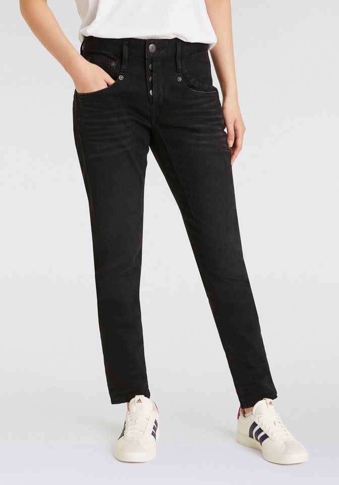 Herrlicher Boyfriend-Jeans Shyra Long Recycled Denim Black Stretch günstig online kaufen