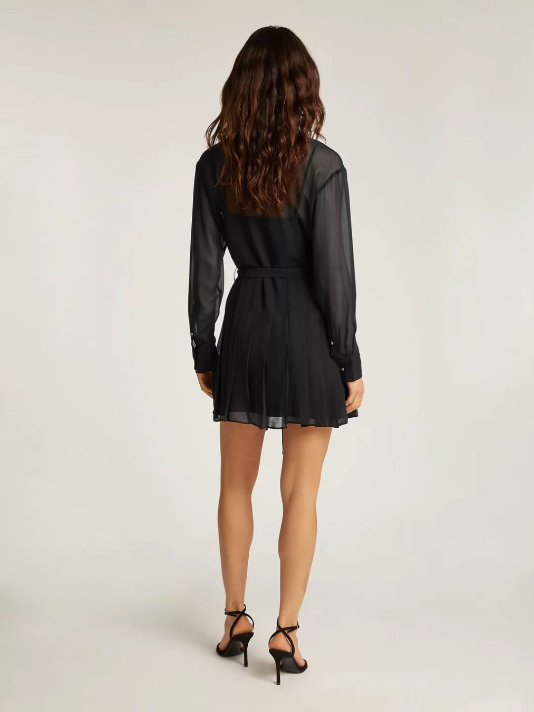 Tommy Jeans Hemdblusenkleid TJW STAR MINI SHIRT DRESS EXT im transparenten günstig online kaufen