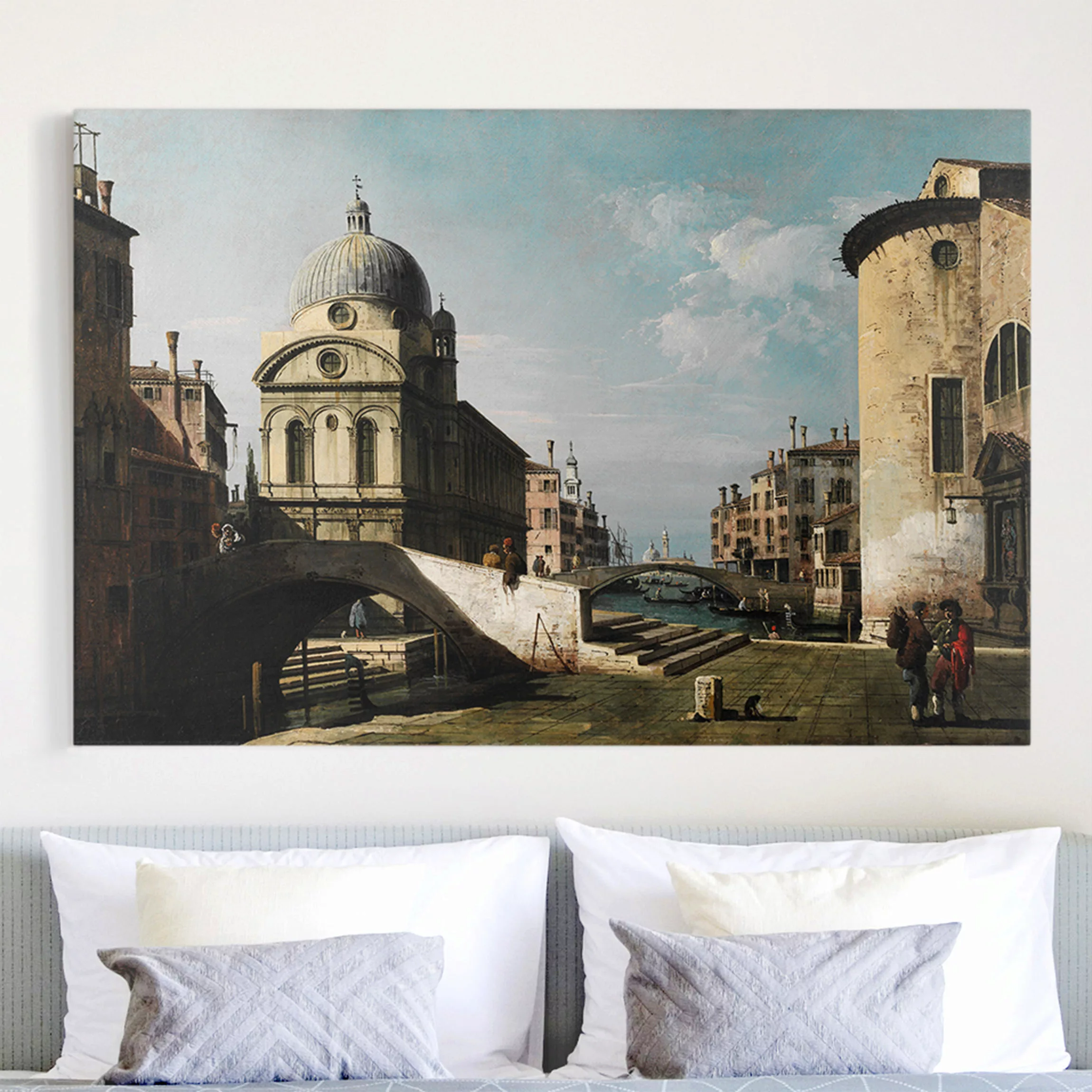 Leinwandbild Kunstdruck - Querformat Bernardo Bellotto - Venezianisches Cap günstig online kaufen