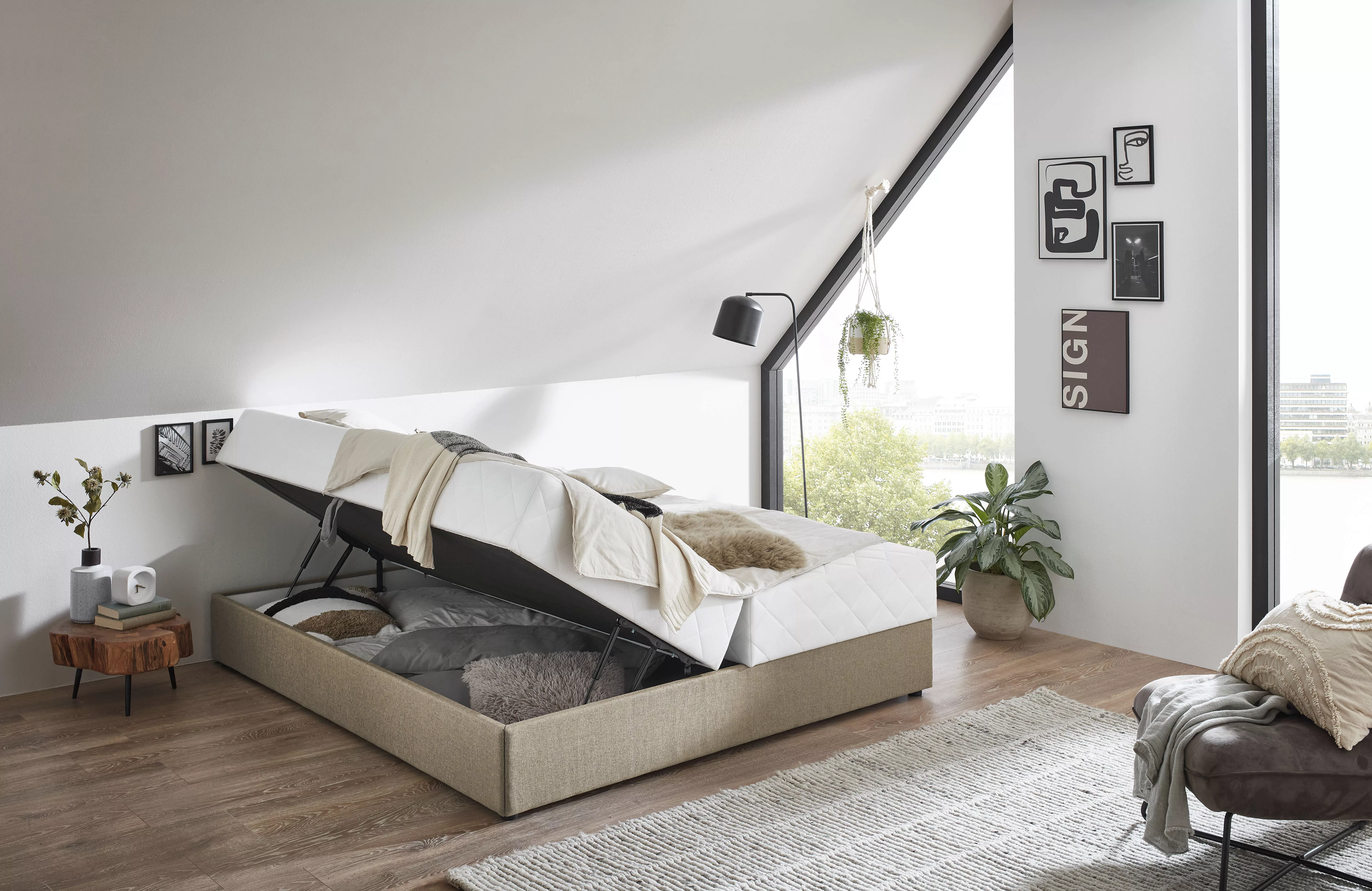 ATLANTIC home collection Boxbett "BELINA", mit Taschenfederkernmatratze und günstig online kaufen