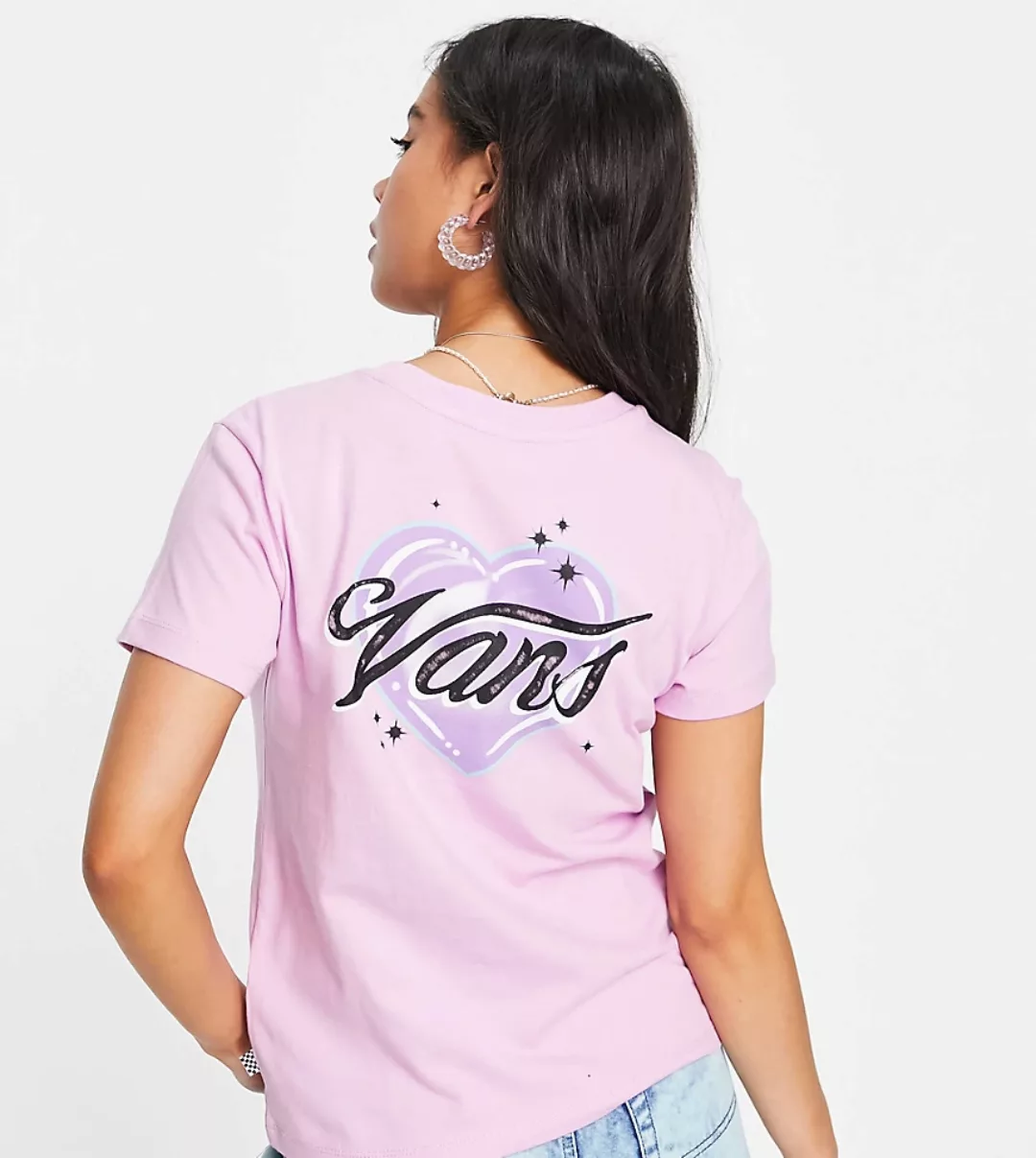Vans – Better Together Airbrush – Basic-T-Shirt in Rosa mit Rundhalsausschn günstig online kaufen