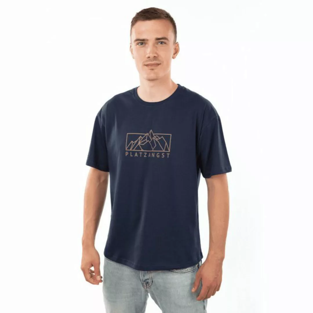 Platzangst T-Shirt Platzangst T-Shirt Mountain Logo Blau M (1-tlg) günstig online kaufen