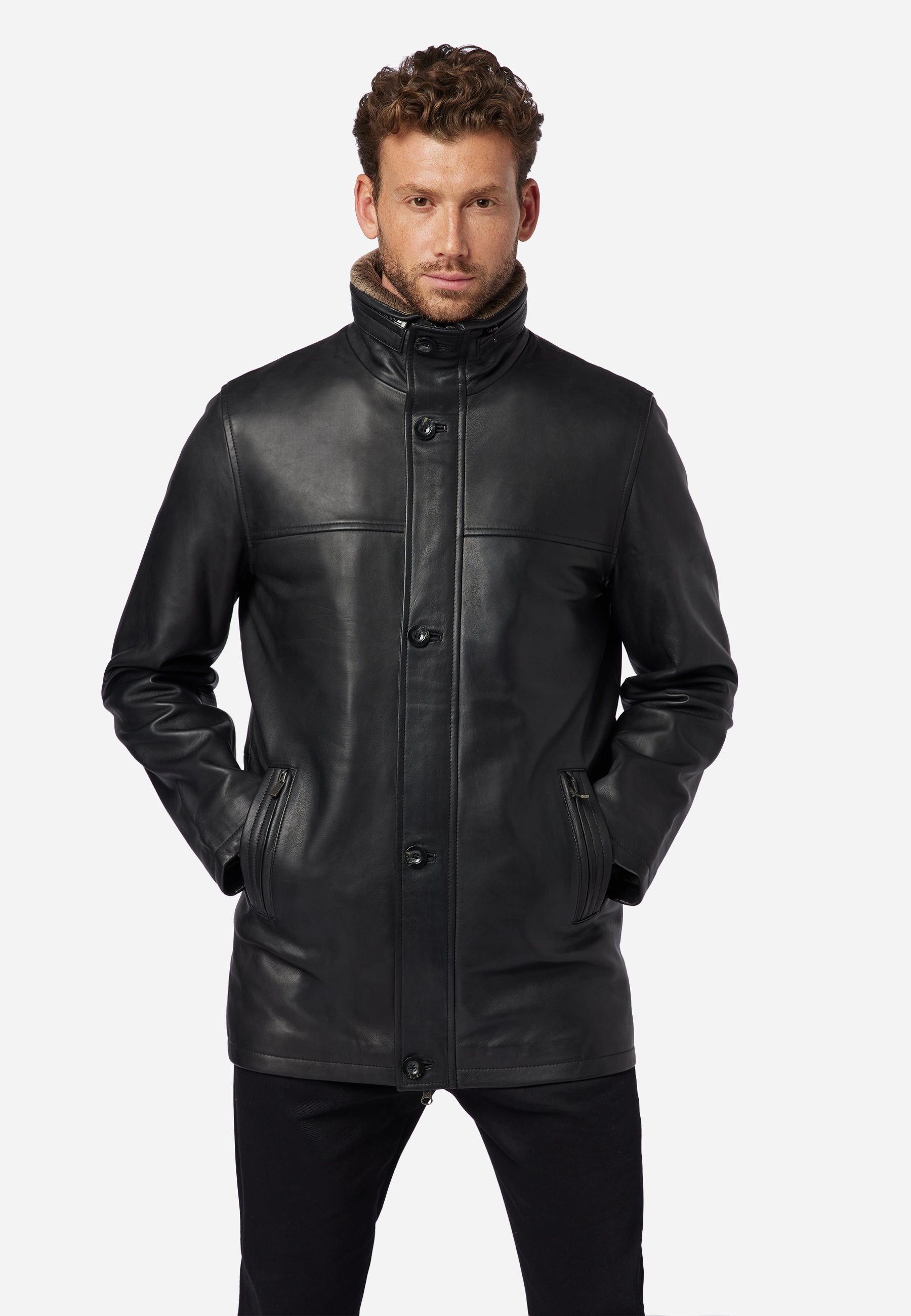 RICANO Lederjacke Jemenez Ledermantel aus Lamm-Nappa günstig online kaufen