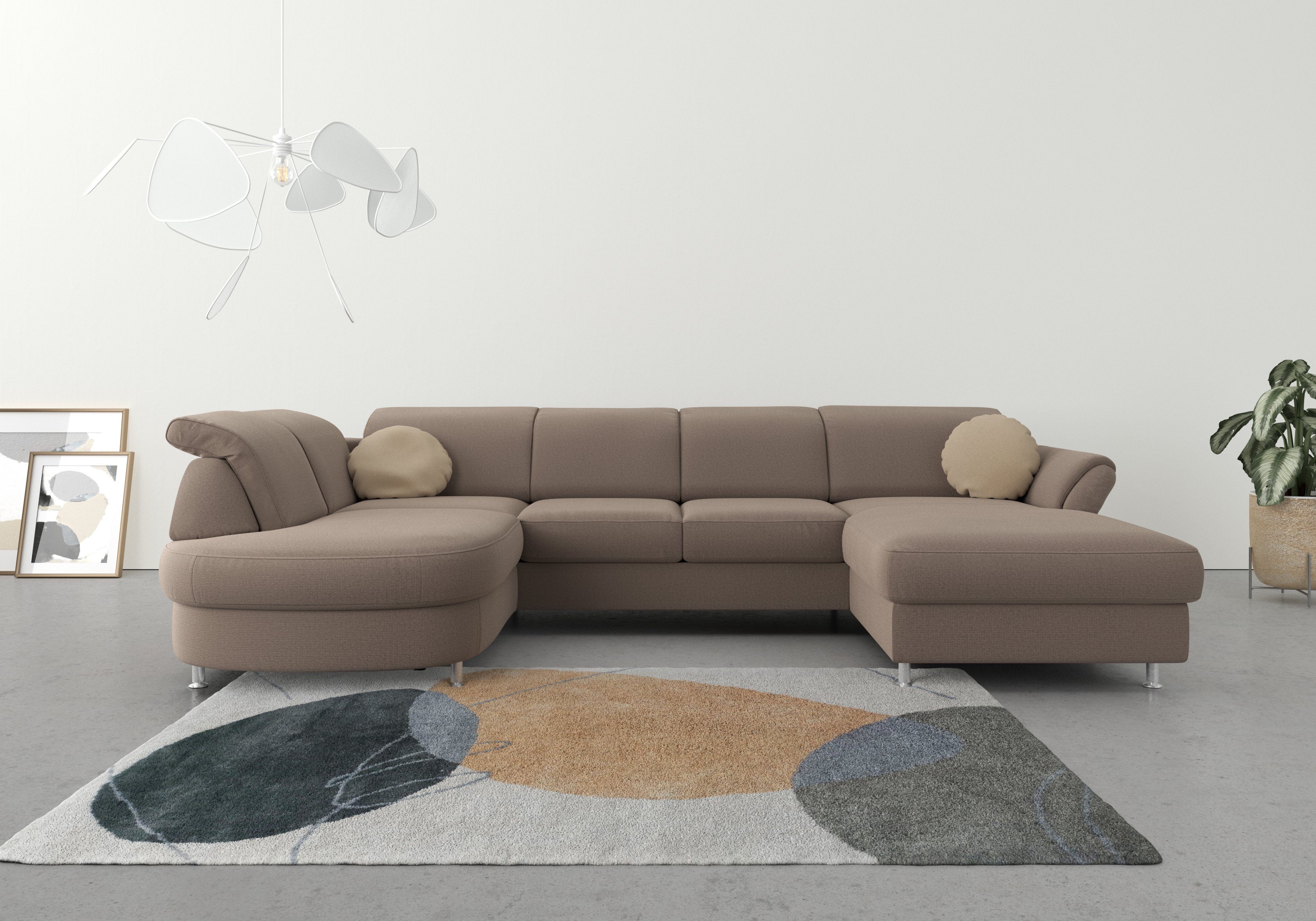 sit&more Wohnlandschaft "Apulia U-Form", wahlweise Bettfunktion, Bettkasten günstig online kaufen