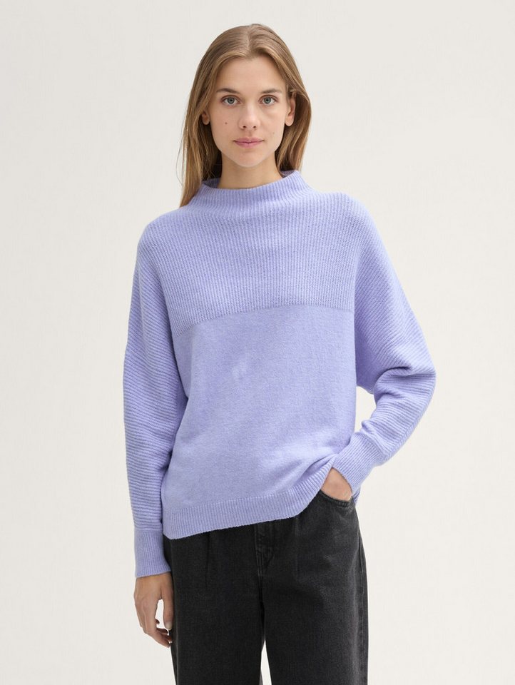 TOM TAILOR Denim Strickpullover Pullover mit Fledermausärmeln günstig online kaufen