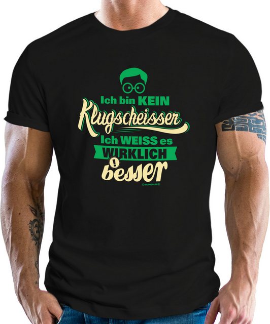 RAHMENLOS® T-Shirt für Besserwisser: ich bin kein Klugscheisser günstig online kaufen