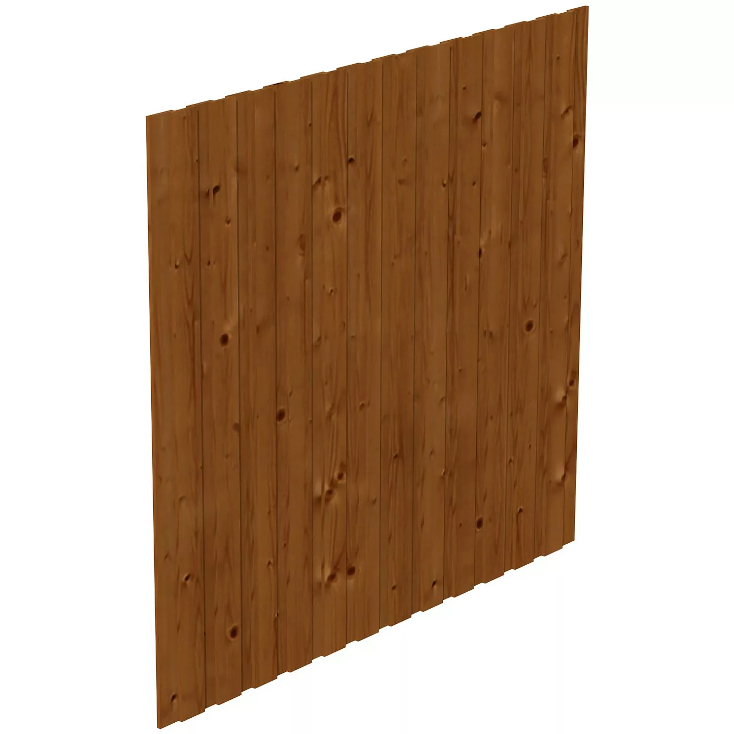 Skan Holz Seitenwand Deckelschalung 230 x 220 cm Fichte Nussbaum günstig online kaufen