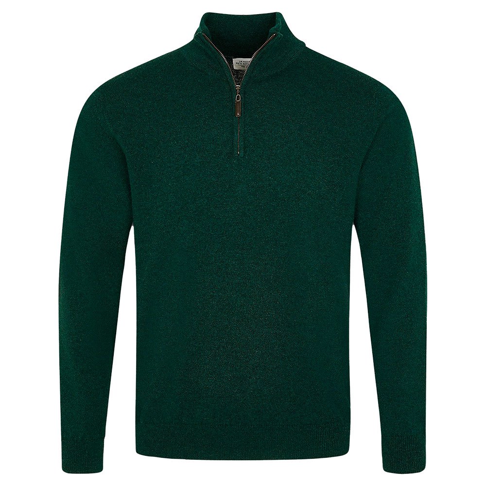 Hackett Sr Cashmere Halber Reißverschluss Sweater M Green günstig online kaufen