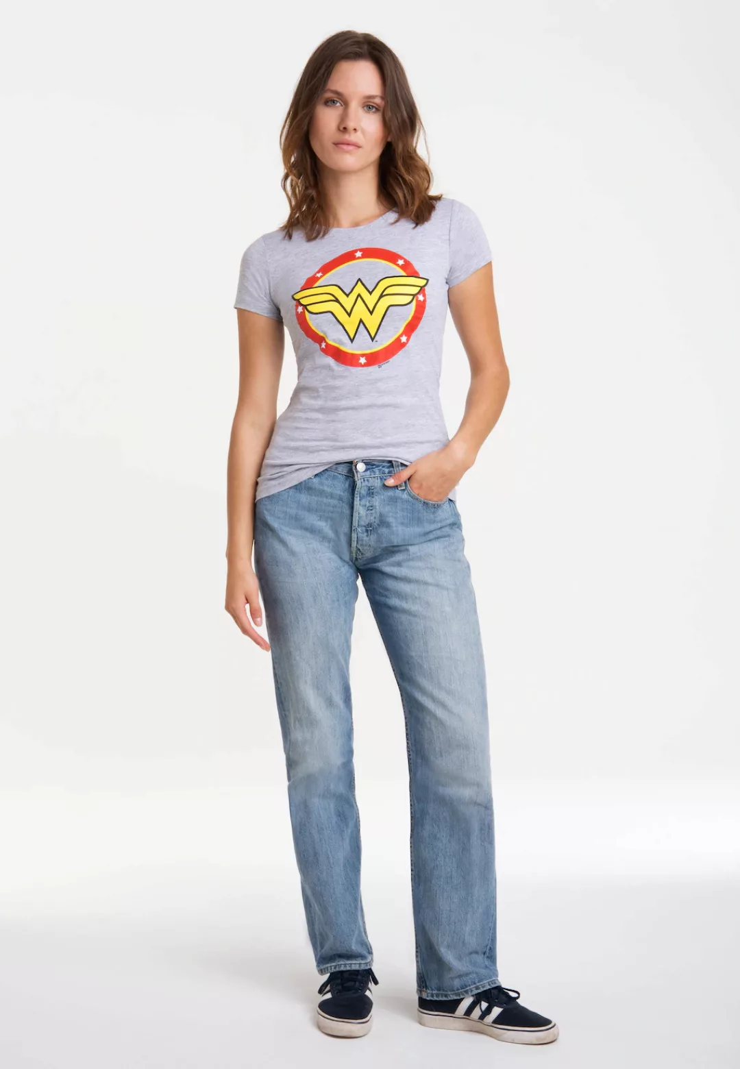 LOGOSHIRT T-Shirt "Wonder Woman Circle Logo", mit lizenziertem Print günstig online kaufen